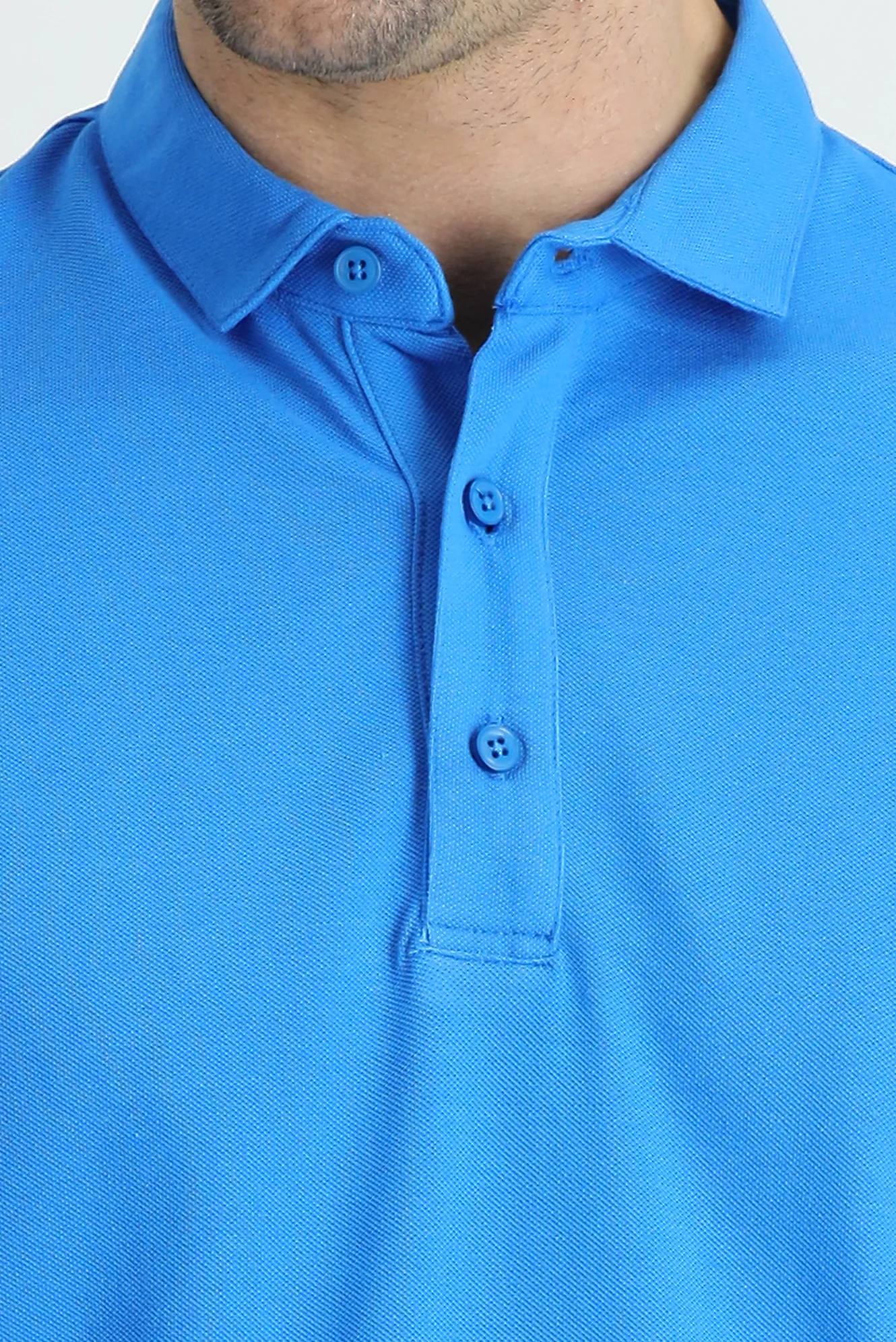 Mavi Polo Yaka Regular Fit Pamuk Tişört - Image 4