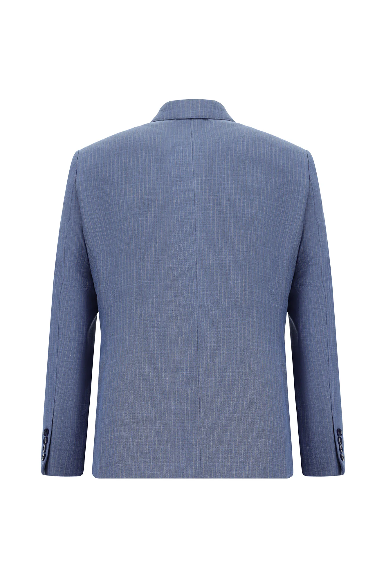 Mavi 6 Drop Regular Fit Standart Kesim Çizgili Kruvaze Takım Elbise - Image 3