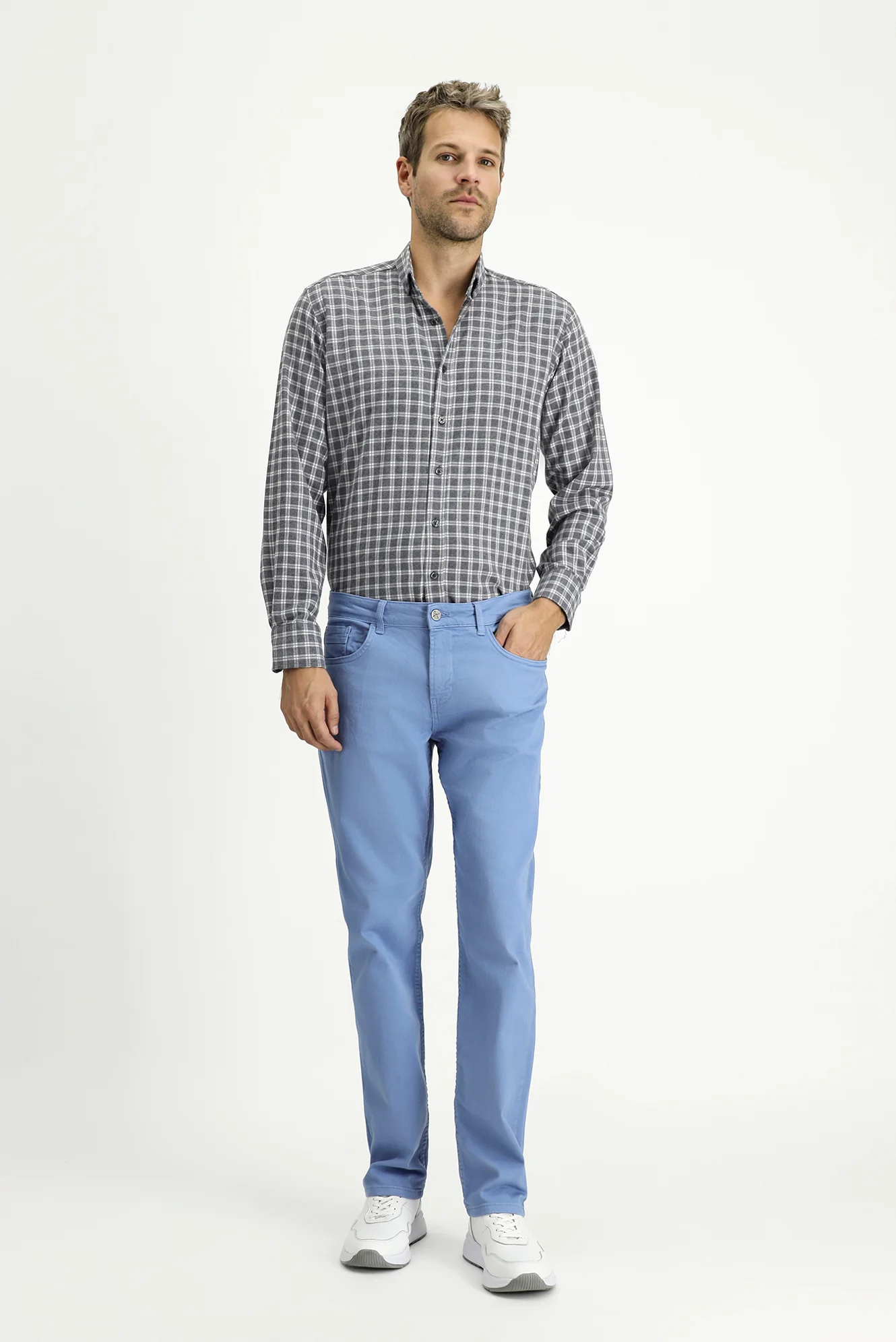 Mavi Regular Fit Standart Kesim Likralı Kanvas / Chino Pantolon - Image 2