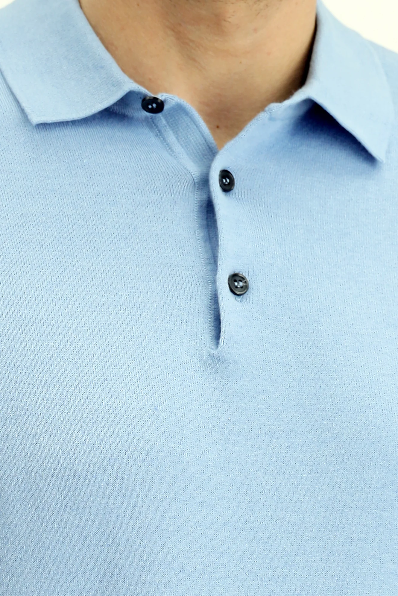Mavi Regular Fit Pamuklu Polo Yaka Örme Tişört - Image 5