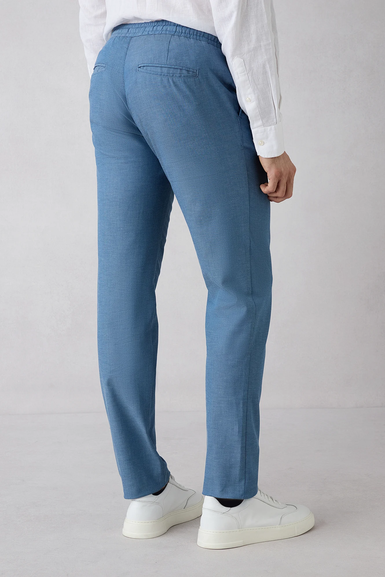 Mavi Regular Straight Fit Beli Lastikli İpli Pileli Likralı Jogger Pantolon - Image 5