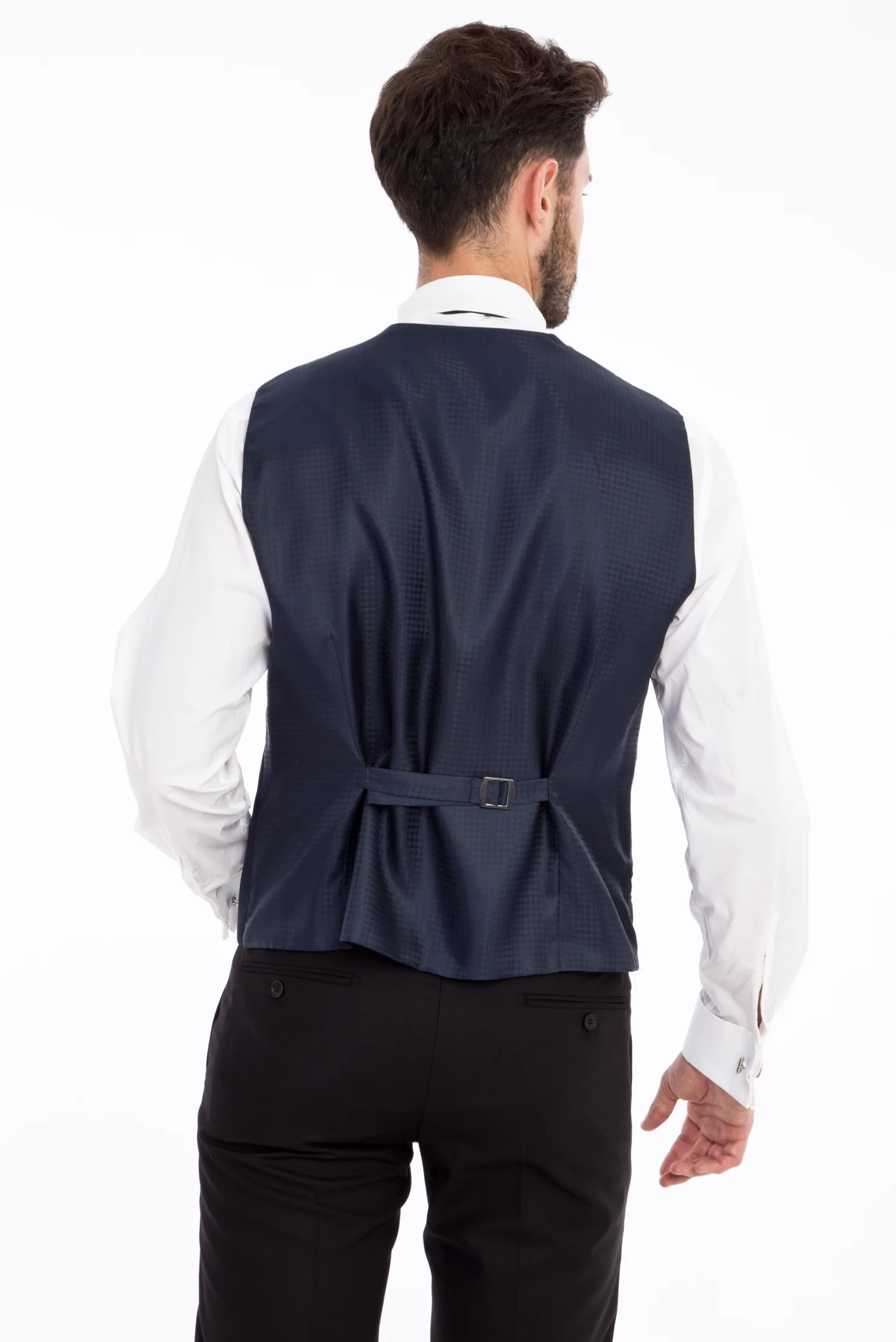 Mavi 6 Drop Regular Fit Standart Kesim Sivri Yaka Desenli Smokin & Damatlık - Image 4