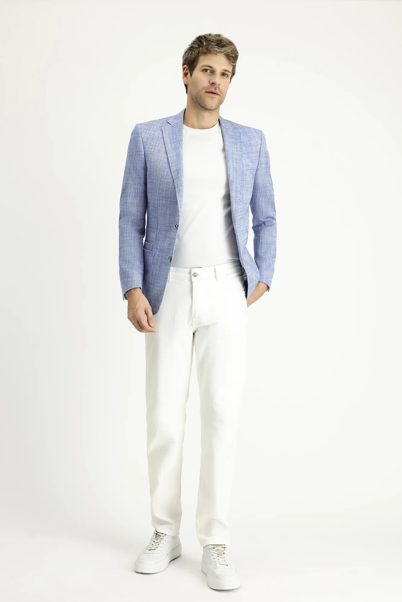 Mavi 7 Drop Slim Fit Dar Kesim Desenli Spor Pamuk Ceket - Image 2