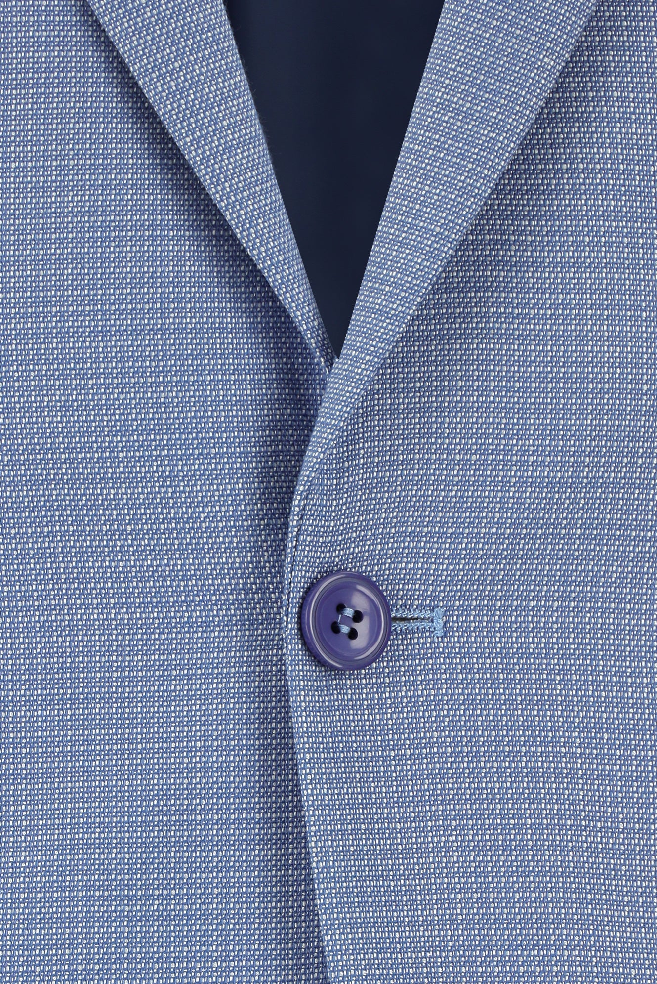 Mavi 7 Drop Slim Fit Dar Kesim Desenli Takım Elbise - Image 4