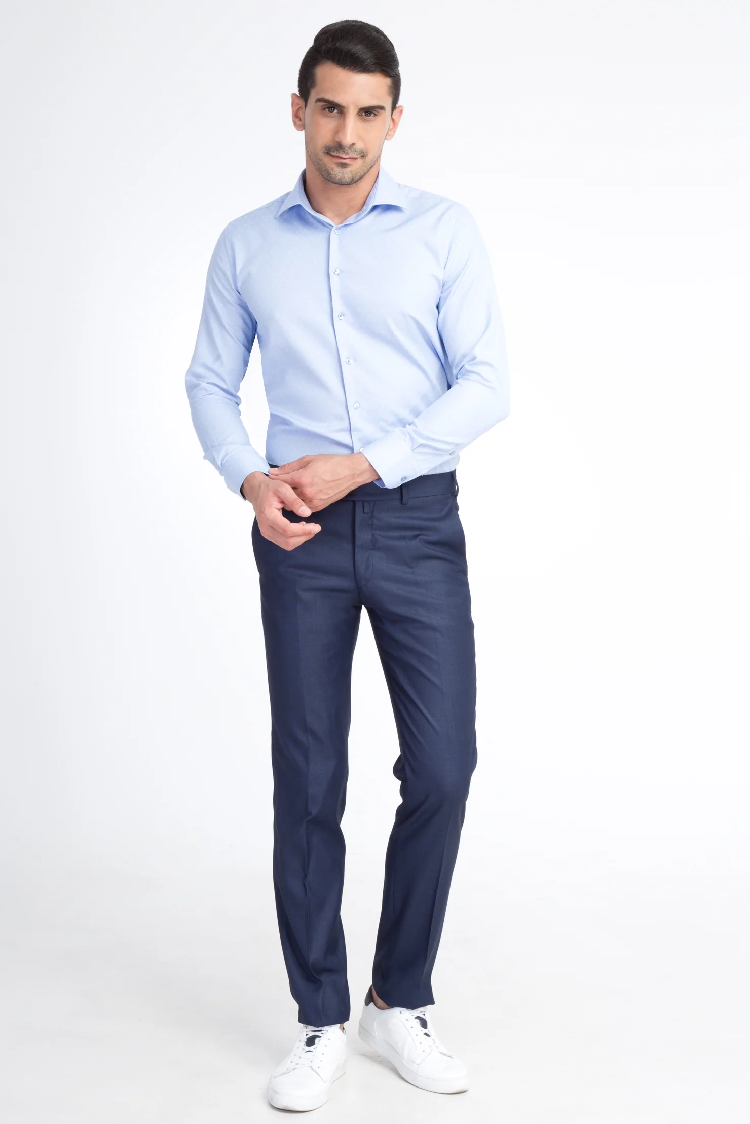 Mavi 7 Drop Slim Fit Dar Kesim Kuşgözü Klasik Kumaş Pantolon