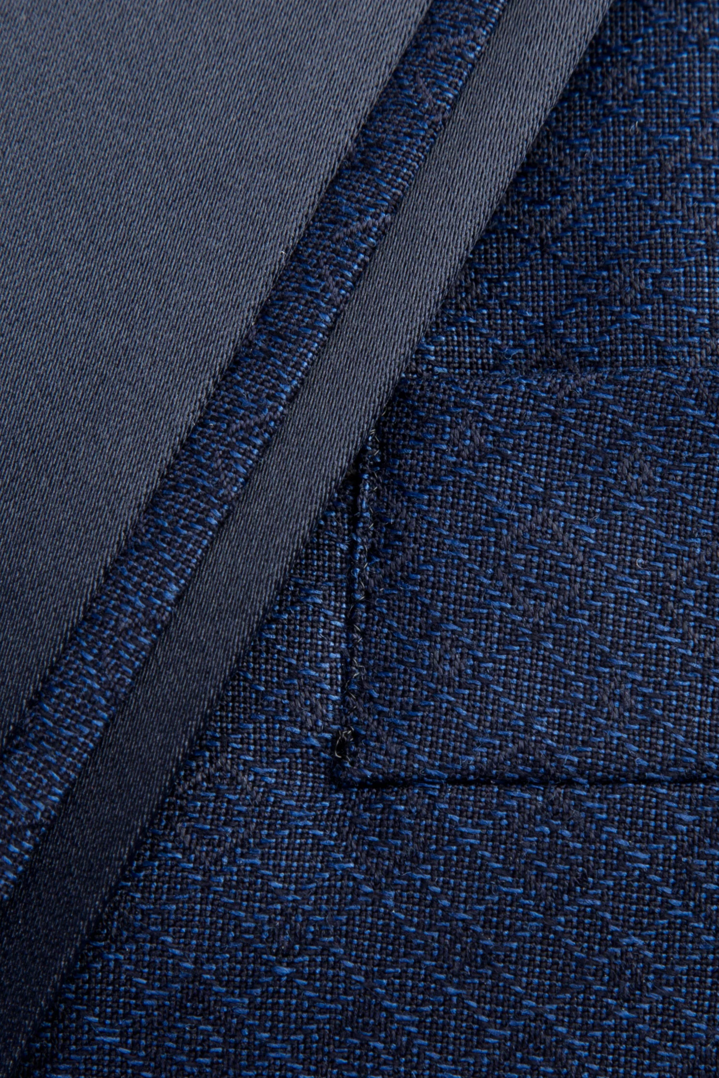 Mavi 7 Drop Slim Fit Dar Kesim Mono Yaka Desenli Yelekli Smokin & Damatlık - Image 7
