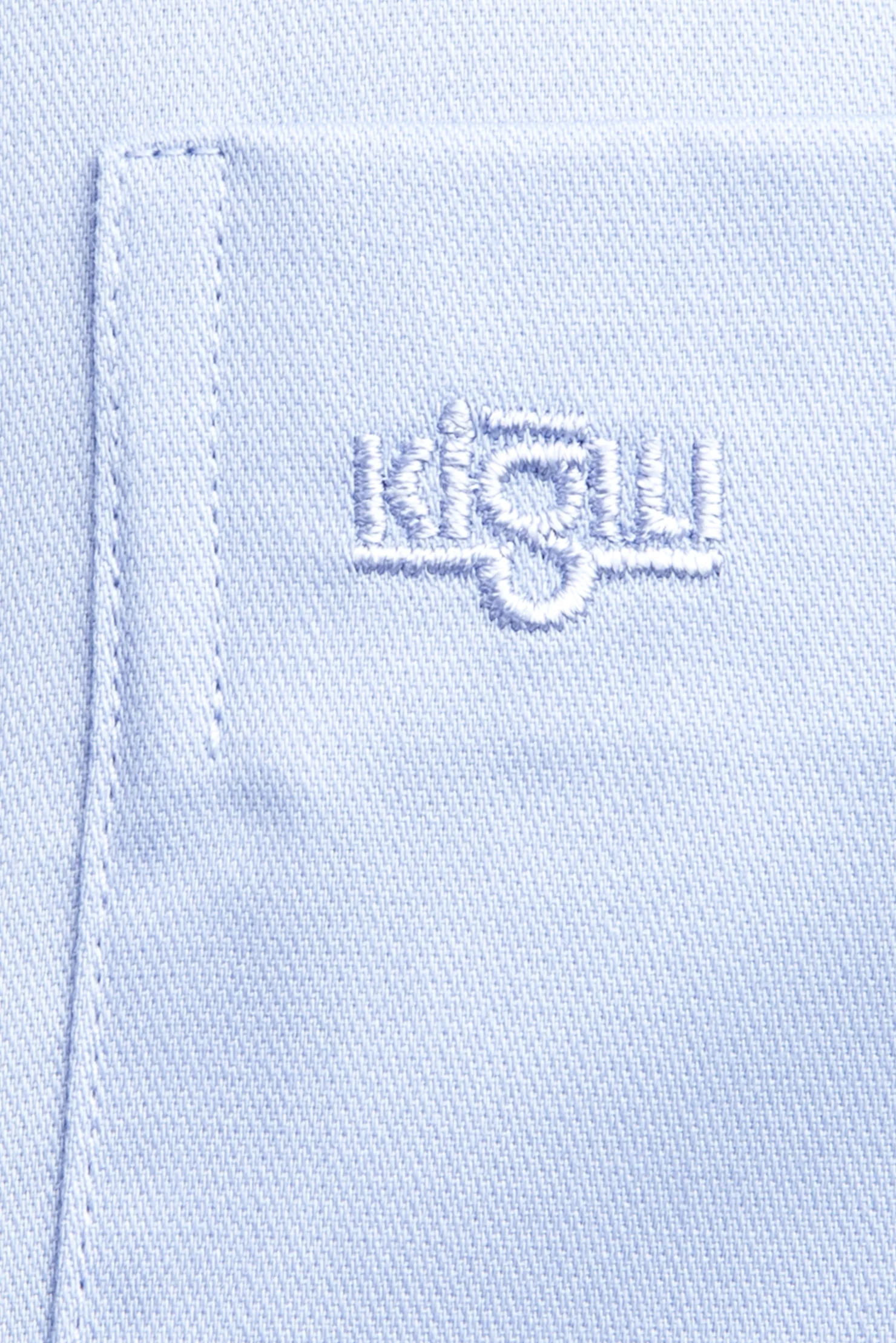 Mavi Uzun Kol Non Iron Saten Klasik Gömlek - Image 4