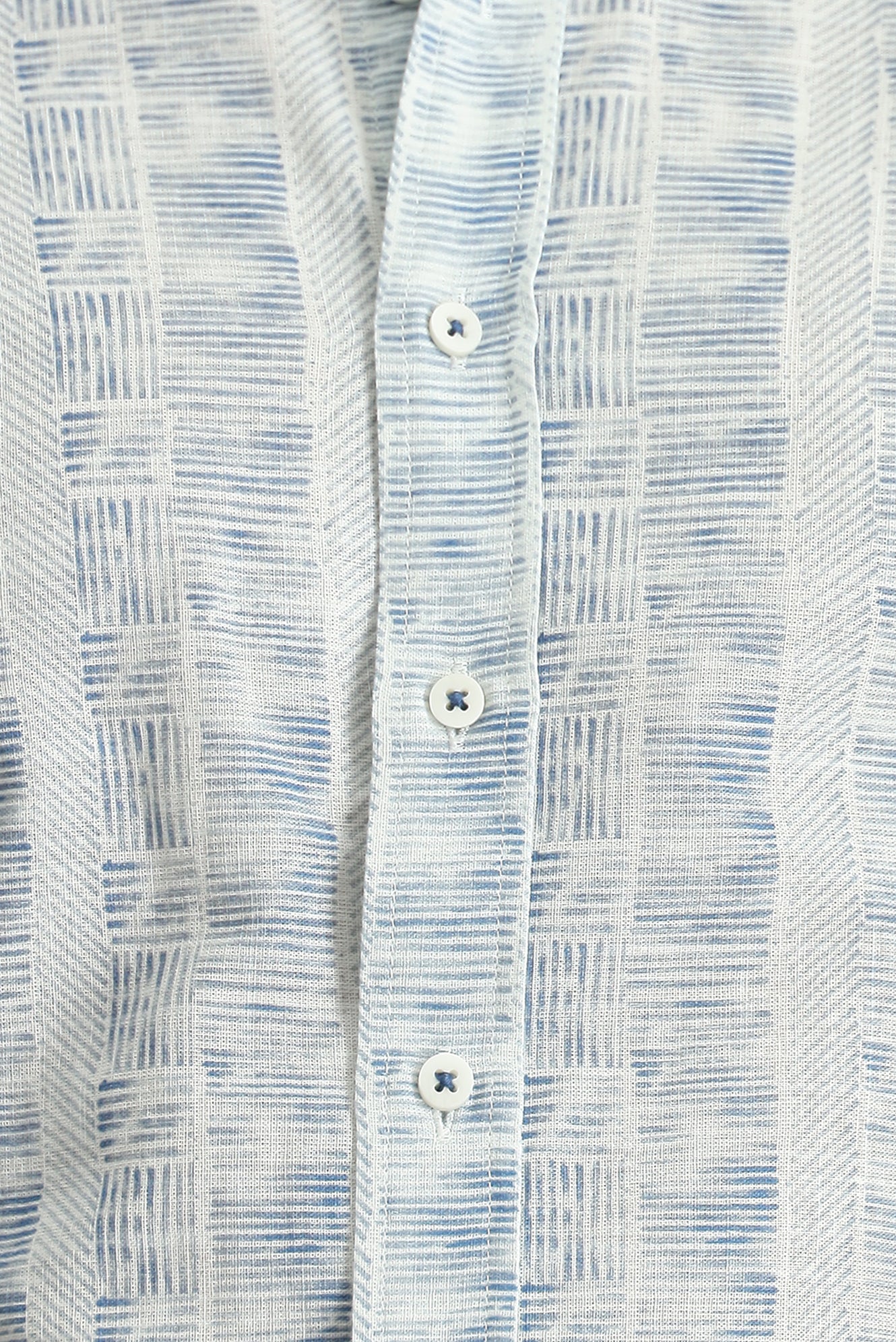 Mavi Uzun Kol Slim Fit Dar Kesim Gömlek - Image 6