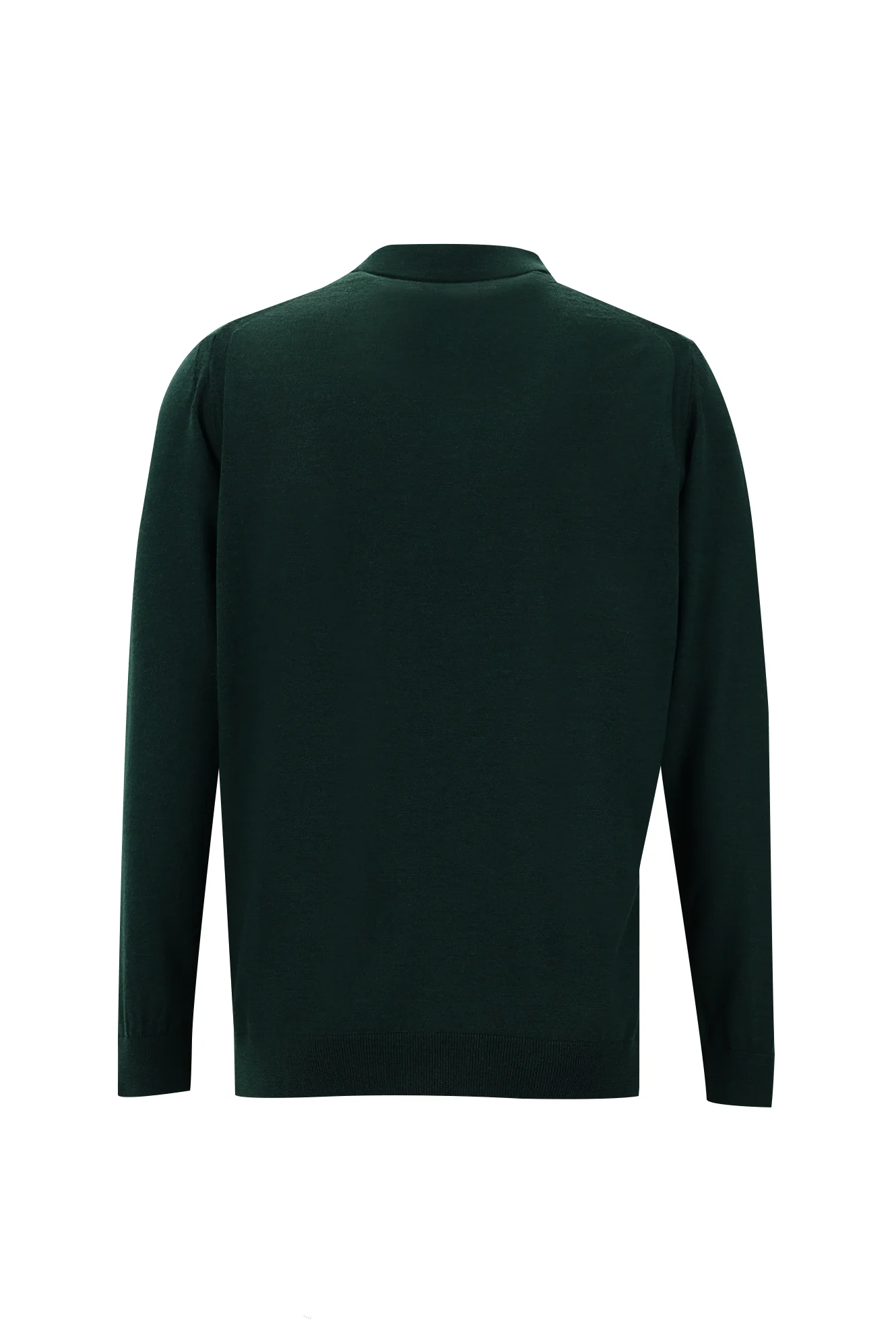 Nefti Polo Yaka Regular Fit Fermuarlı Yünlü Triko Kazak - Image 2