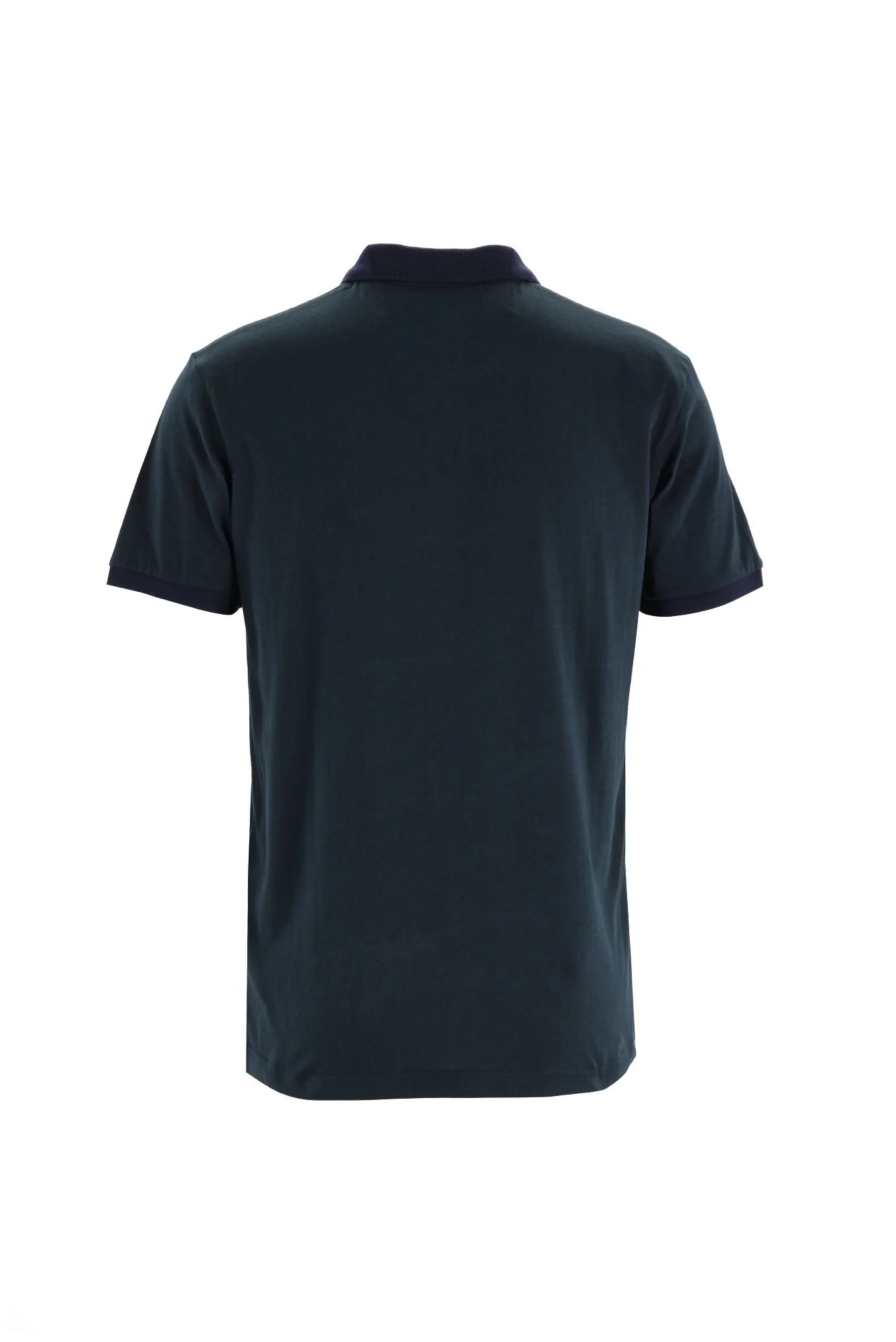 Nefti Polo Yaka Slim Fit Dar Kesim Desenli Pamuk Tişört - Image 2
