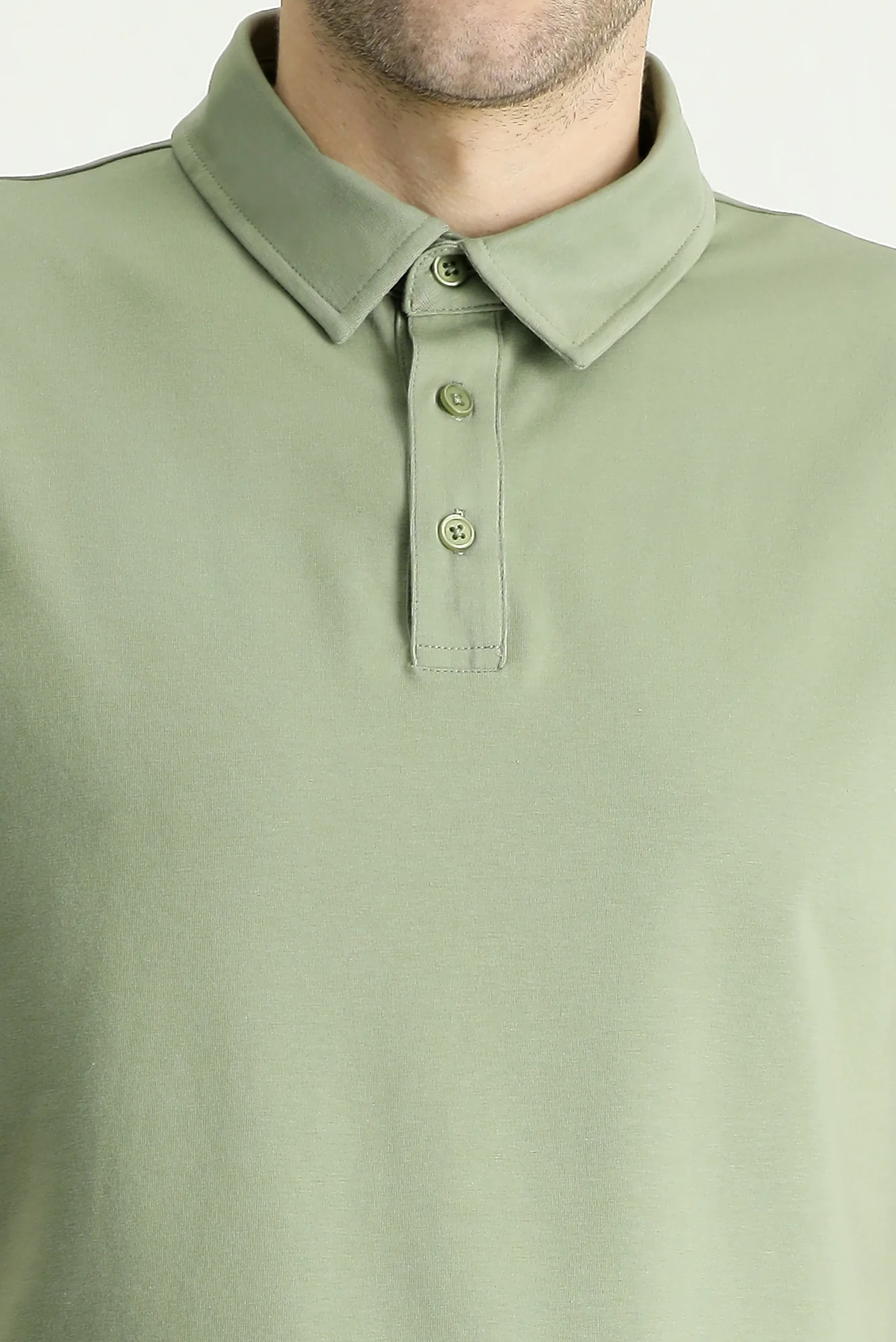 Orman Yeşili Slim Fit Dar Kesim Pamuklu Polo Yaka Tişört - Image 6