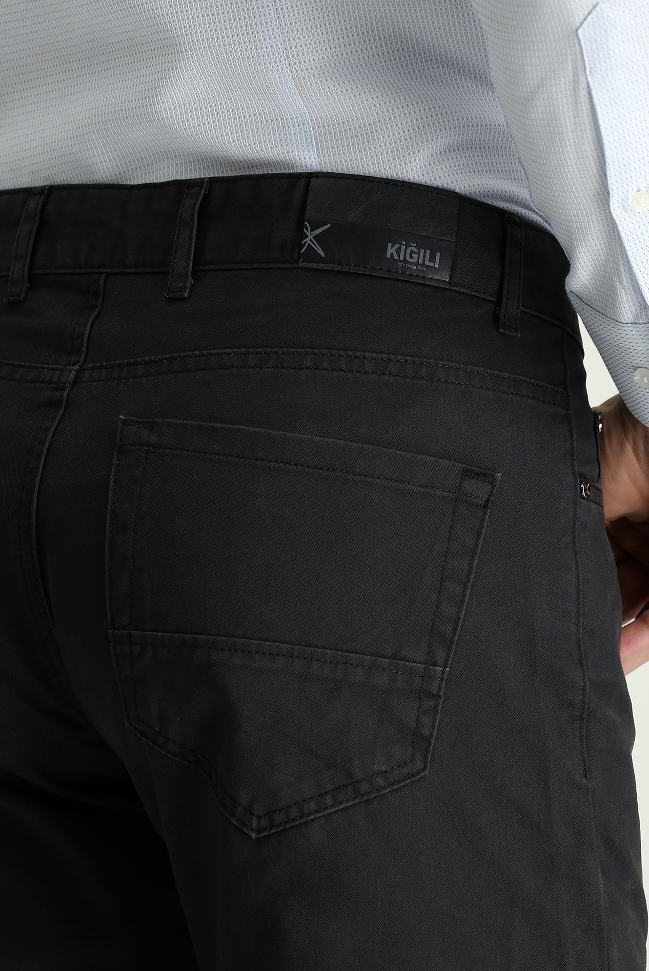 Orta Antrasit Regular Fit Standart Kesim Spor Pantolon - Image 5