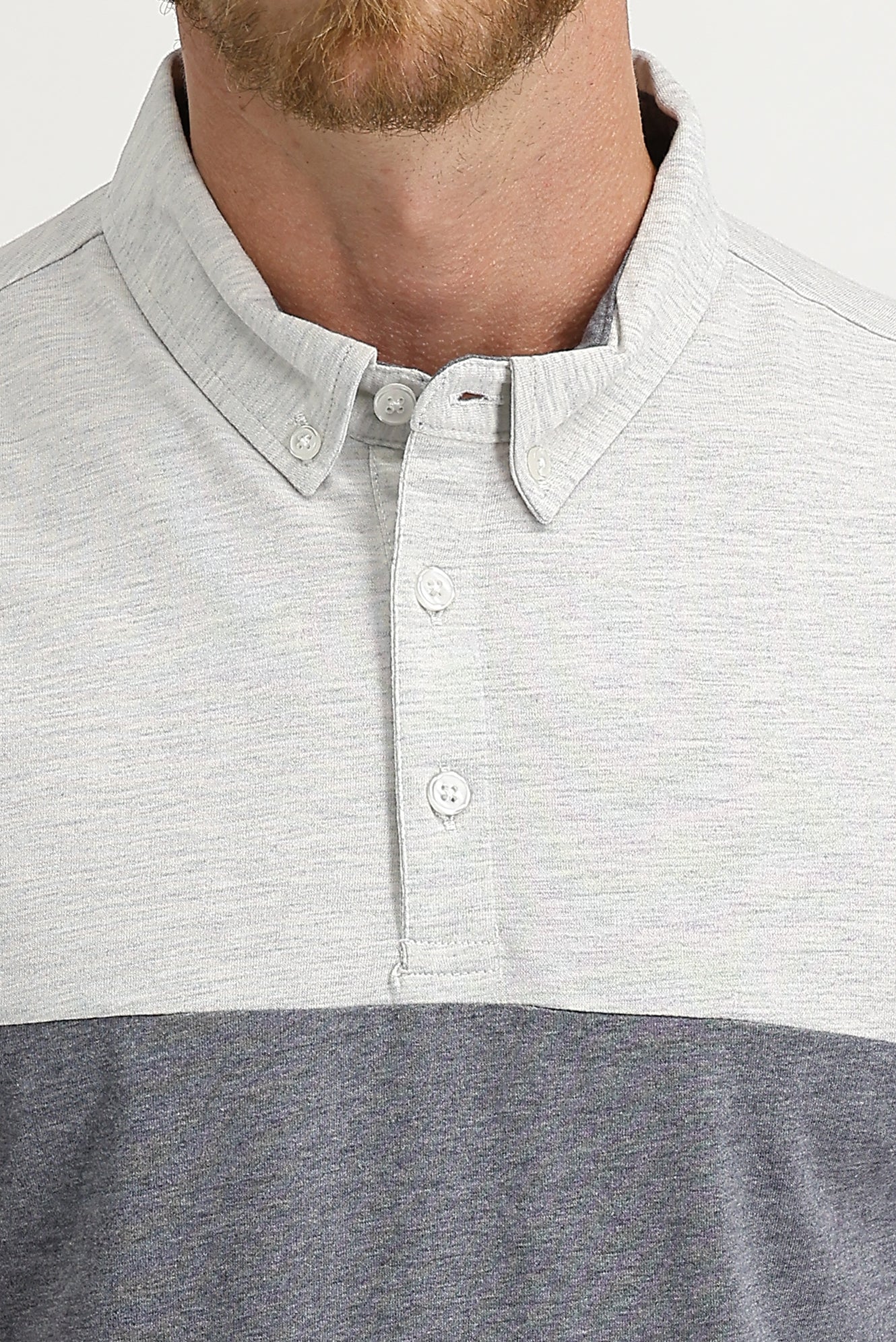 Orta Antrasit Polo Yaka Regular Fit Desenli Pamuklu Tişört - Image 3