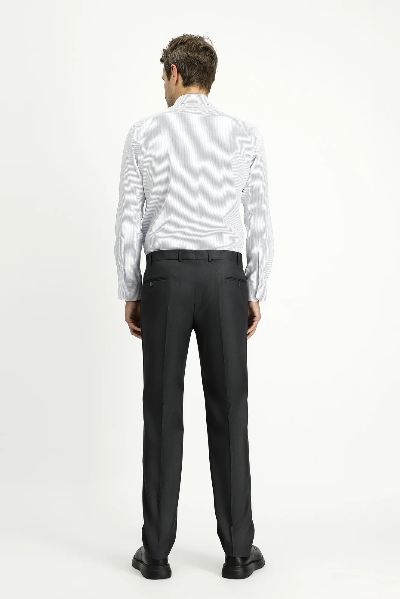 Orta Antrasit 6 Drop Regular Fit Standart Kesim Klasik Kumaş Pantolon - Image 4