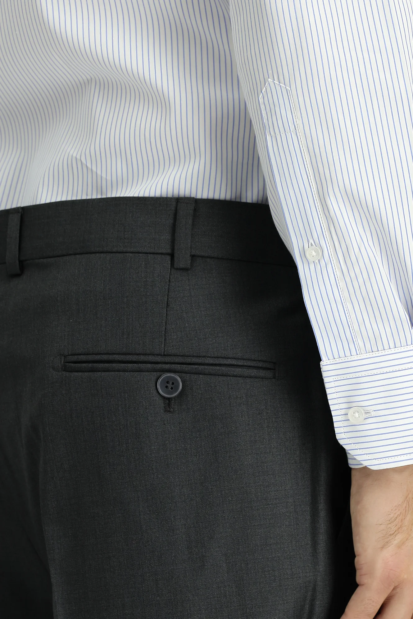 Orta Antrasit 6 Drop Regular Fit Standart Kesim Klasik Kumaş Pantolon - Image 5