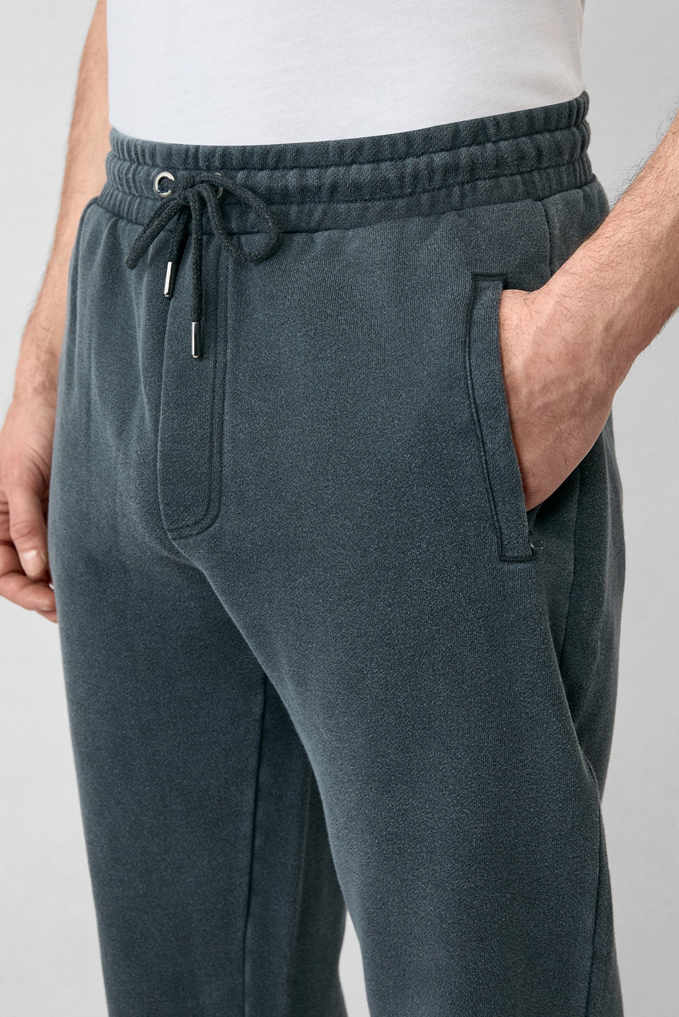 Orta Antrasit Desenli Pamuklu Sweatpant / Eşofman Altı - Image 6