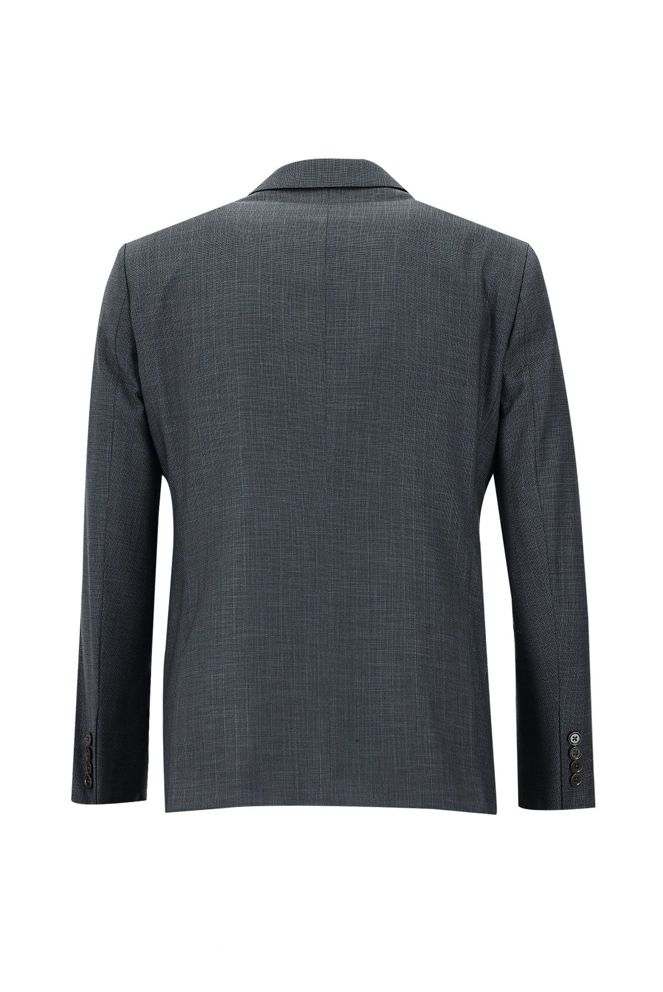 Orta Antrasit 7 Drop Slim Fit Dar Kesim Desenli Takım Elbise - Image 3