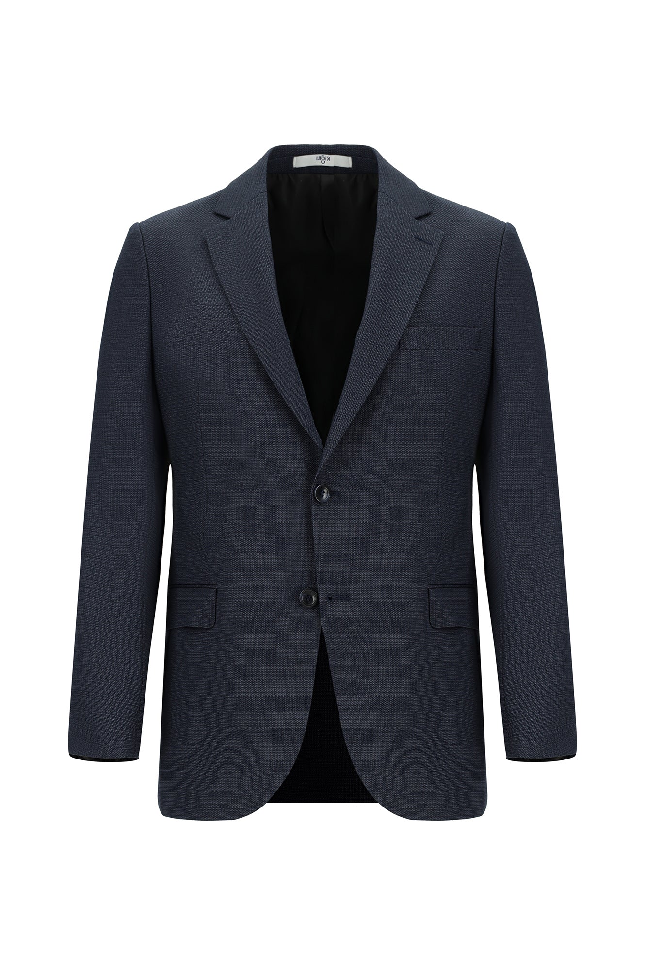 Orta Antrasit 7 Drop Slim Fit Dar Kesim Desenli Takım Elbise - Image 2