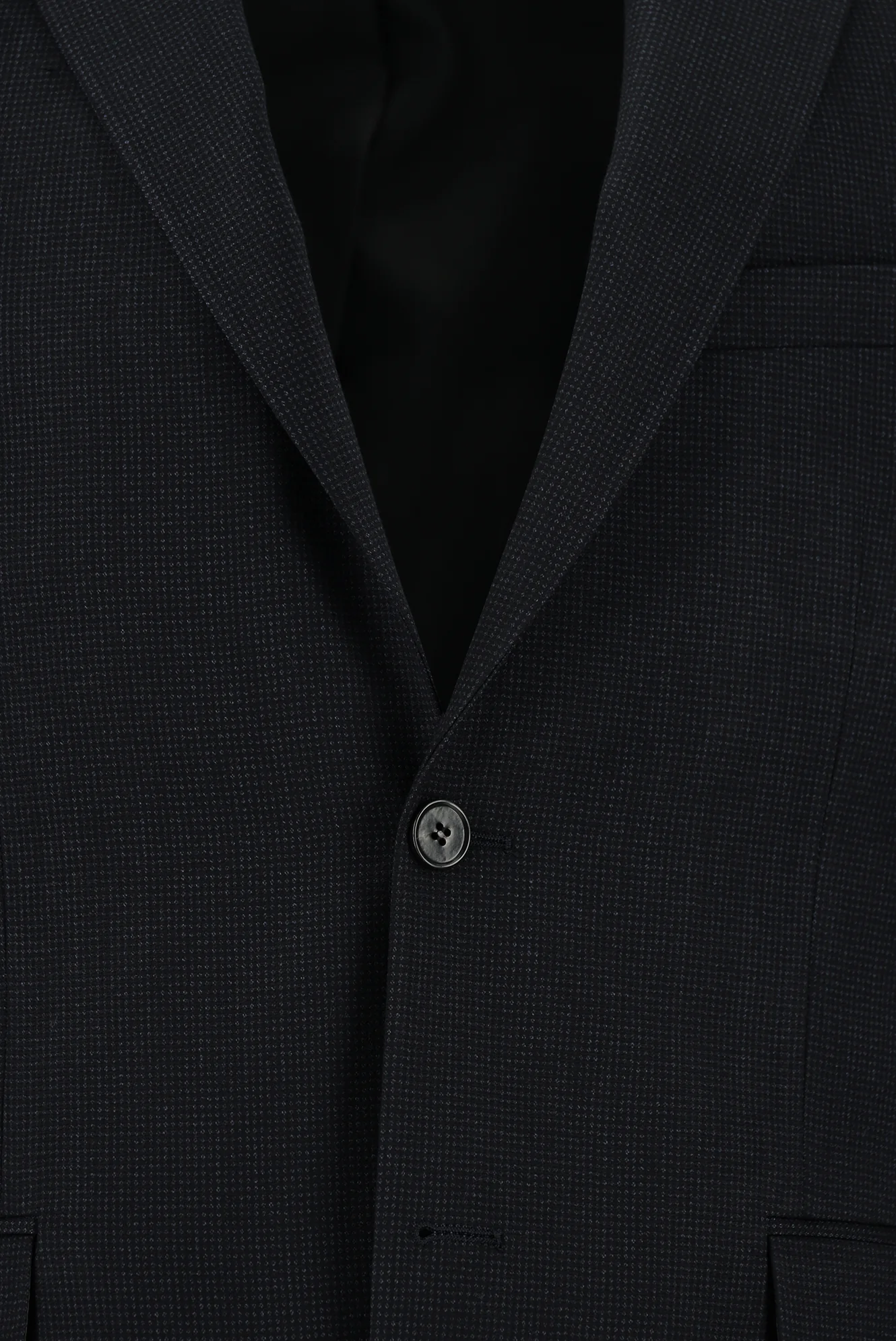Orta Antrasit 7 Drop Slim Fit Dar Kesim Desenli Takım Elbise - Image 4