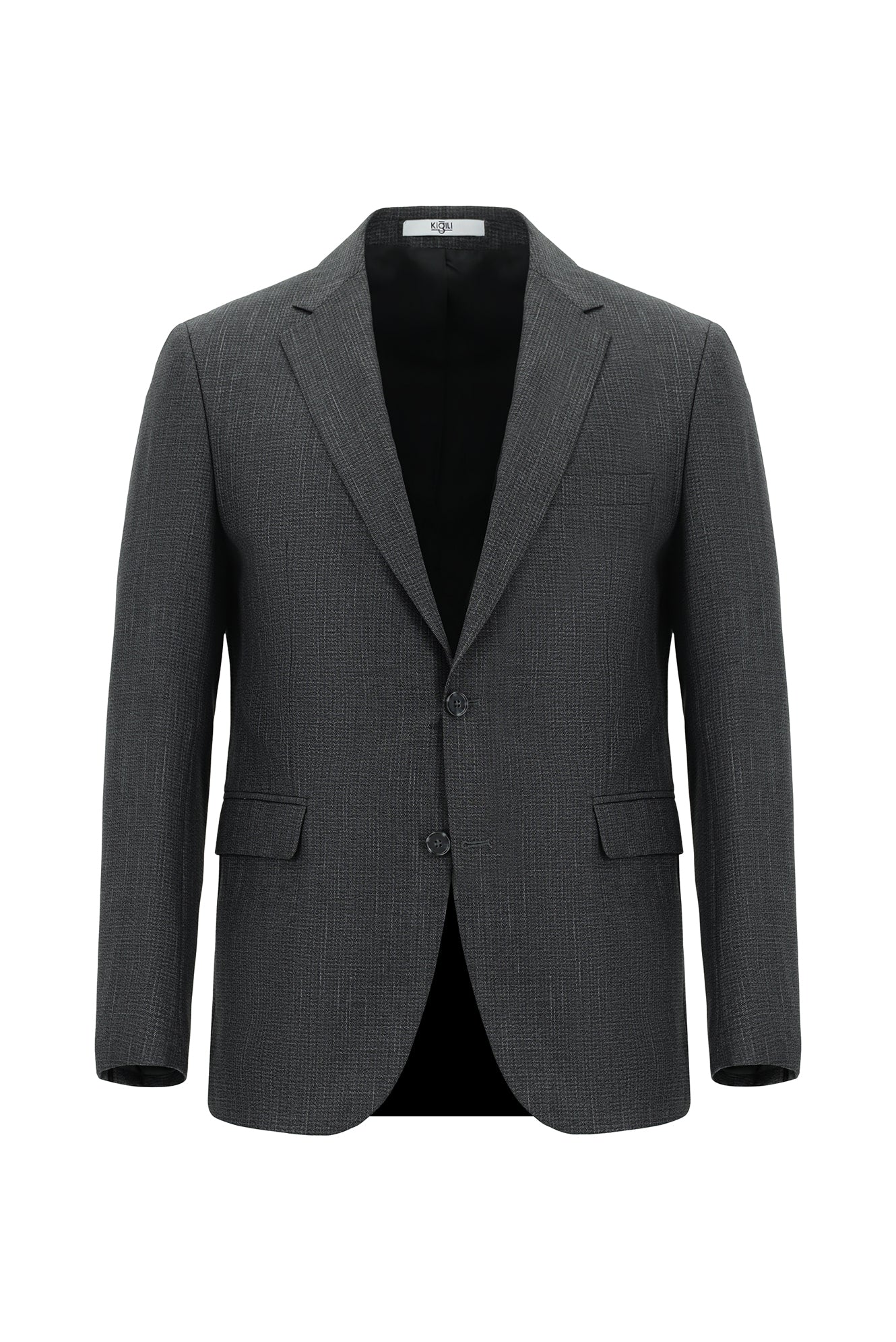 Orta Antrasit 7 Drop Slim Fit Dar Kesim Takım Elbise - Image 2