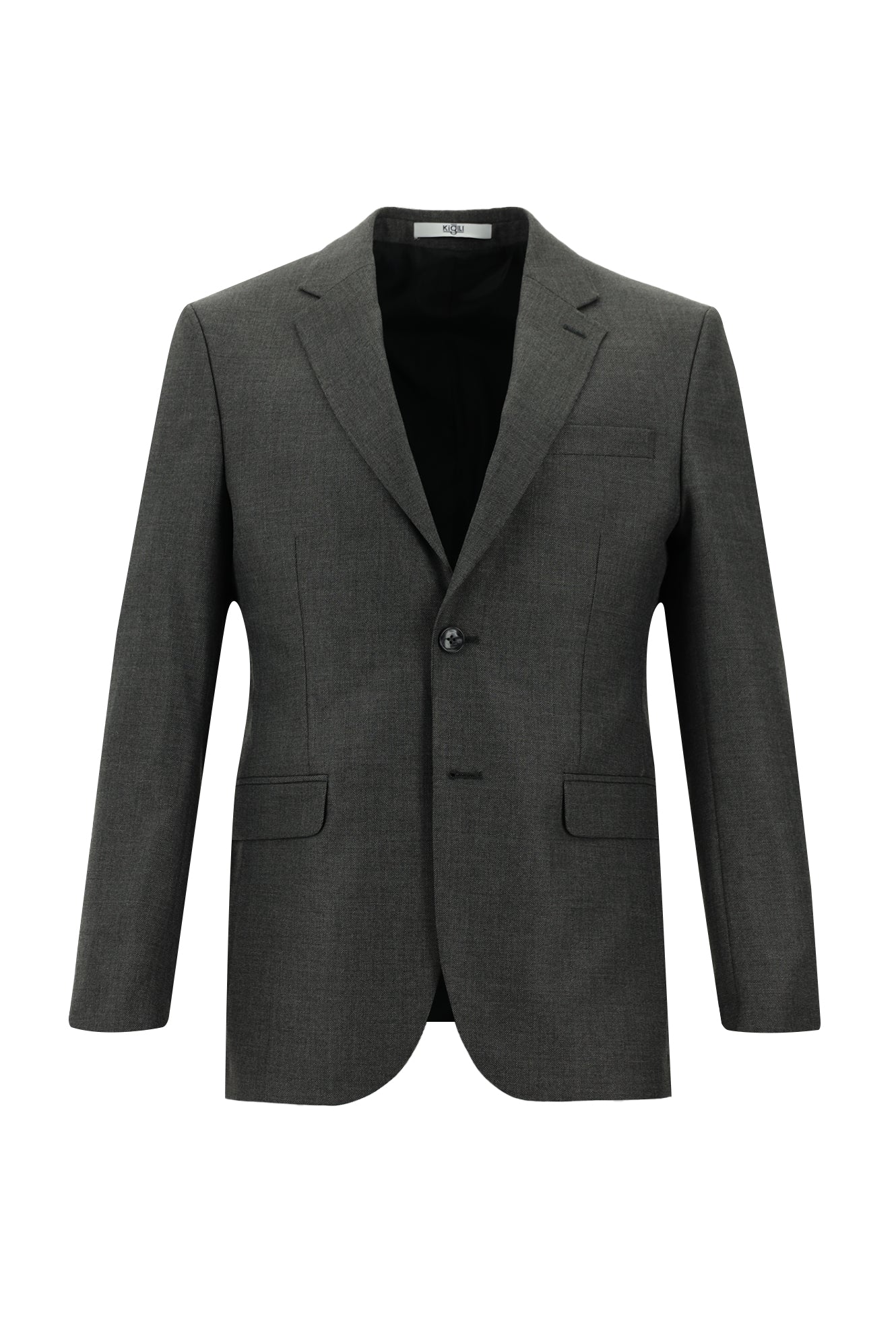 Orta Antrasit 7 Drop Slim Fit Dar Kesim Takım Elbise - Image 2