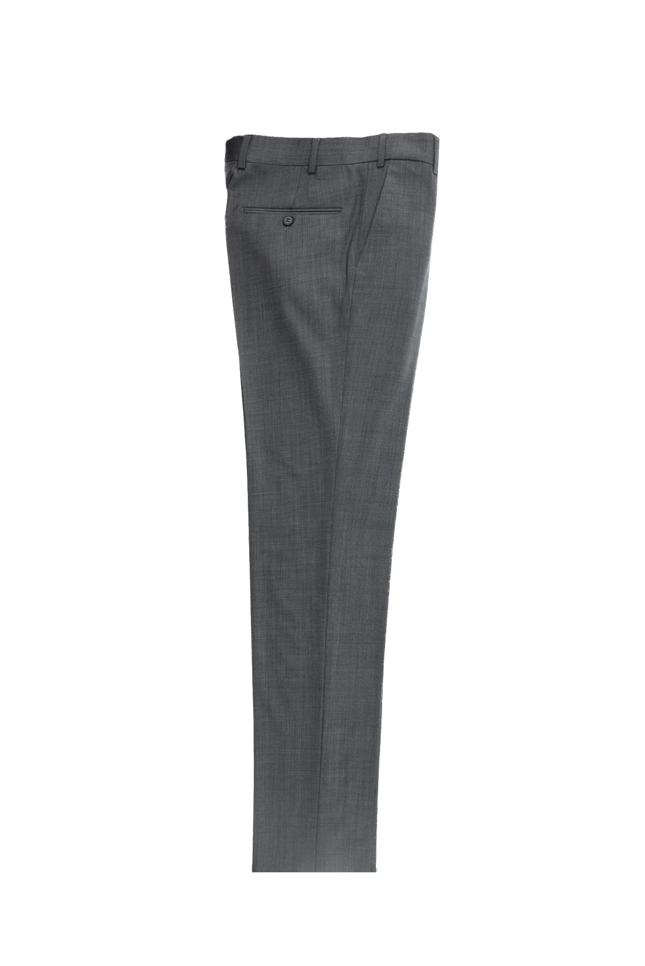 Orta Antrasit 7 Drop Slim Fit Dar Kesim Yünlü Klasik Kumaş Pantolon