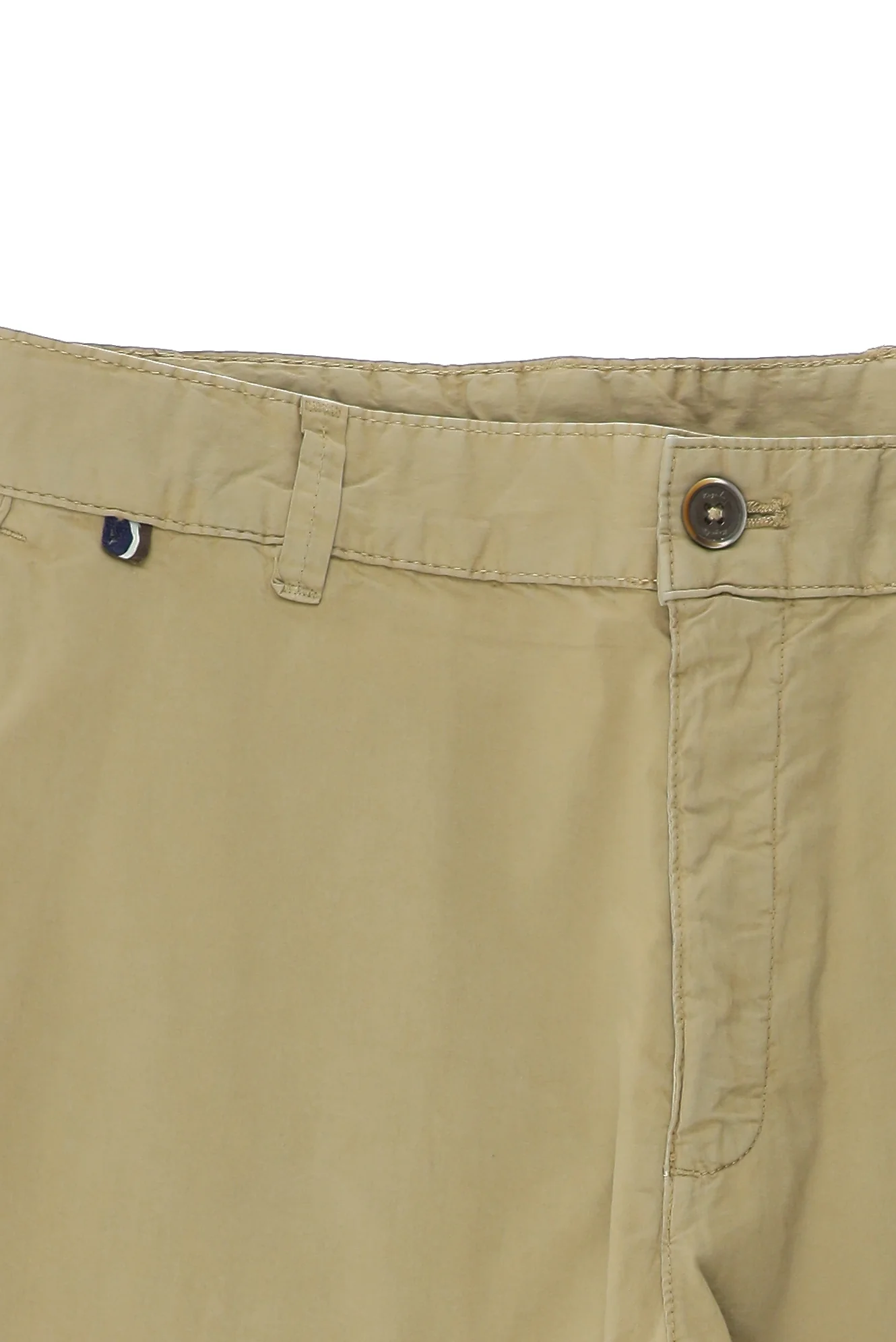 Orta Bej Regular Fit Standart Kesim Pamuklu Bermuda Şort - Image 3