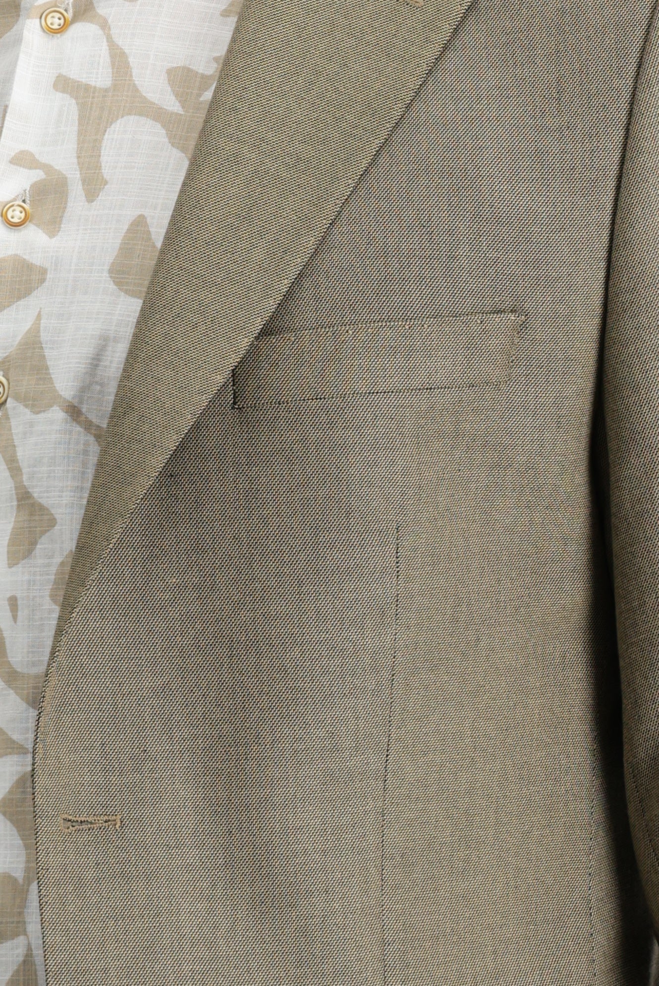 Orta Bej 4 Drop Relaxed Fit Rahat Kesim Desenli Ceket - Image 4