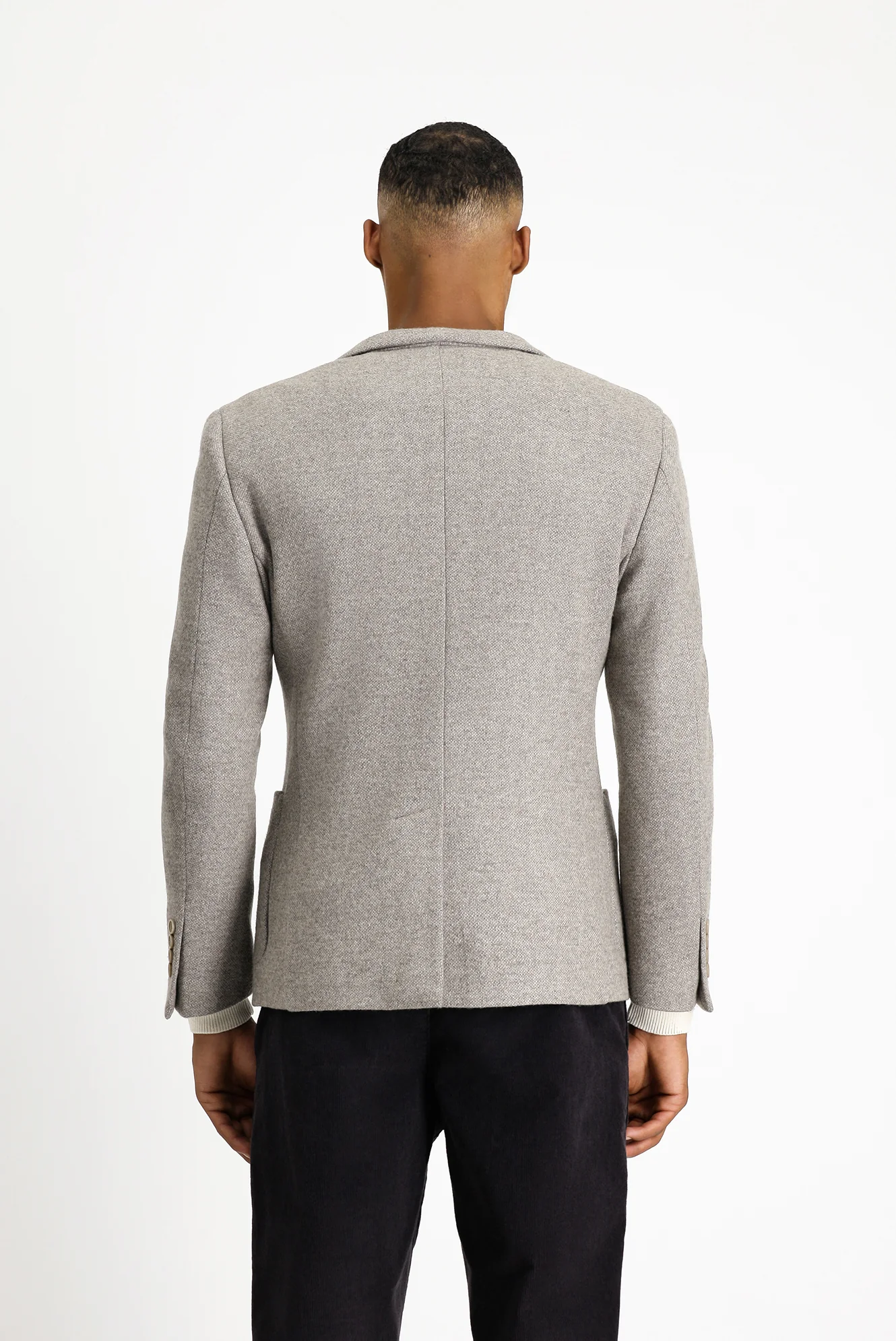 Orta Bej 4 Drop Relaxed Fit Rahat Kesim Yünlü Spor Ceket - Image 5