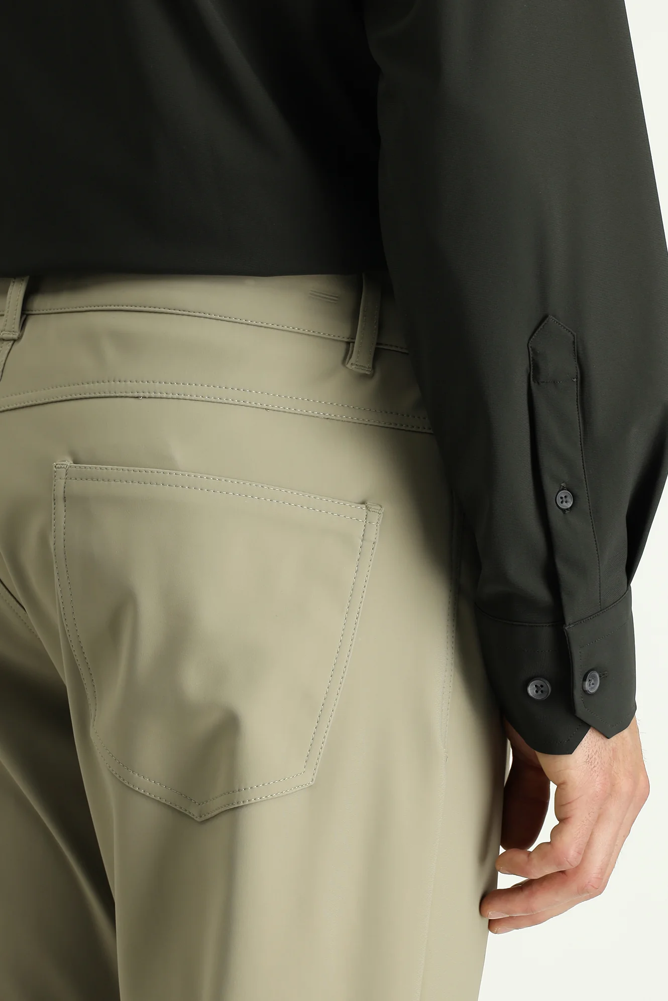 Orta Bej Techno-Line Regular Fit Standart Kesim Çantalı Kanvas / Chino Pantolon - Image 6