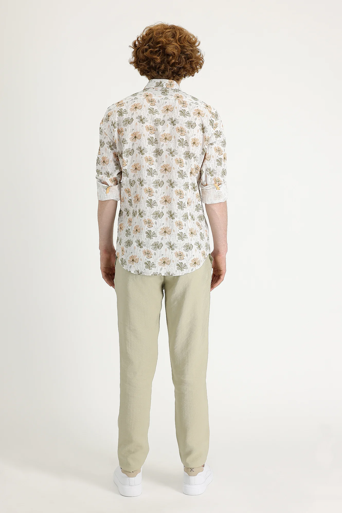 Orta Bej Slim Fit Dar Kesim Kanvas / Chino Pantolon - Image 2