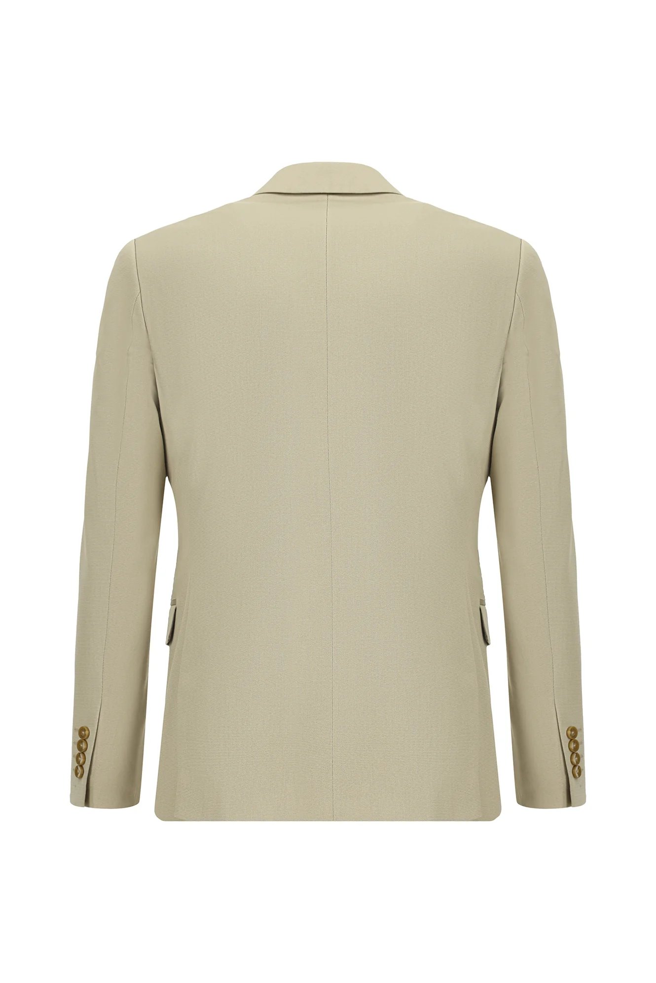 Orta Bej 7 Drop Slim Fit Dar Kesim Pamuklu Lyocell Takım Elbise - Image 3