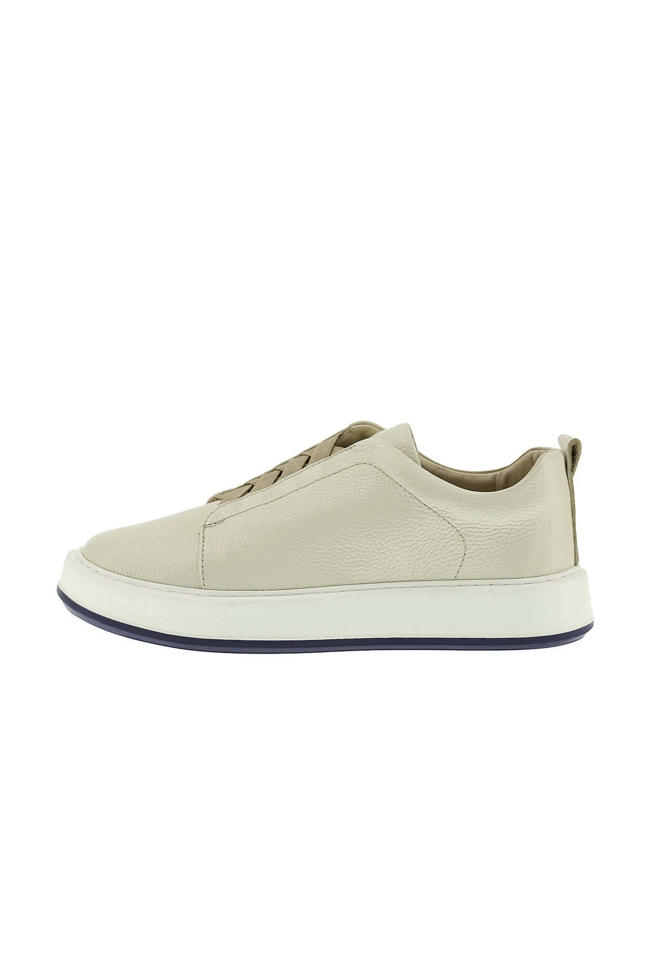 Orta Bej Sneaker Deri Ayakkabı - Image 2