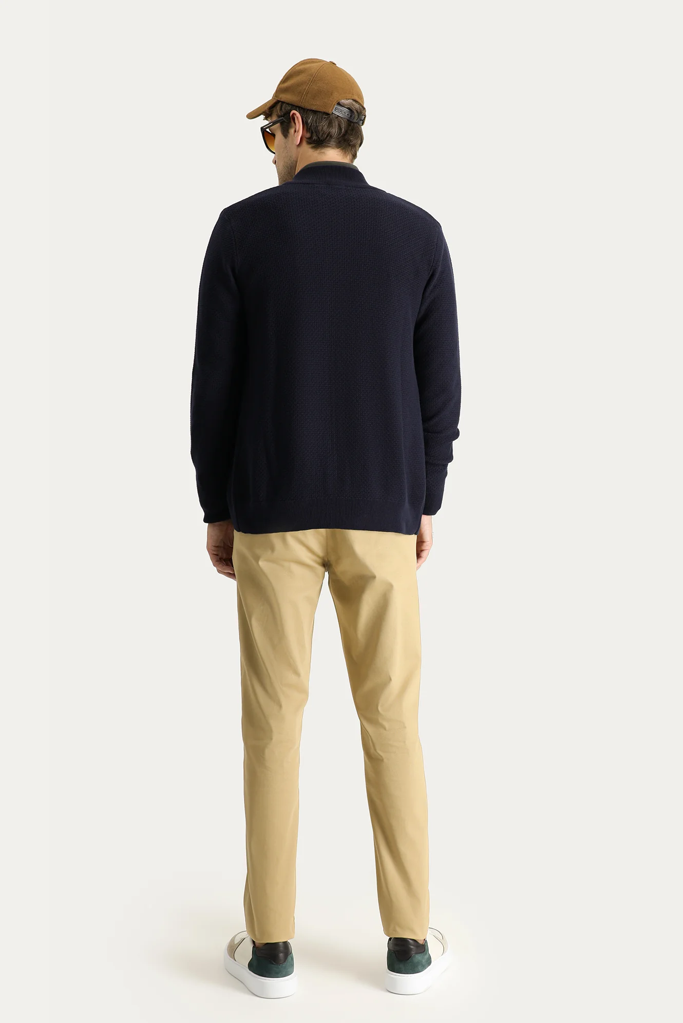 Orta Bej Super Slim Fit Eksra Dar Kesim Likralı Kanvas / Chino Pantolon - Image 3