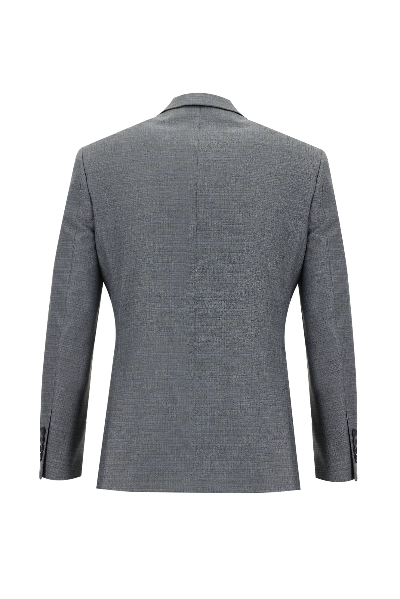 Orta Füme 6 Drop Regular Fit Standart Kesim Beli Lastikli İpli Desenli Takım Elbise - Image 3