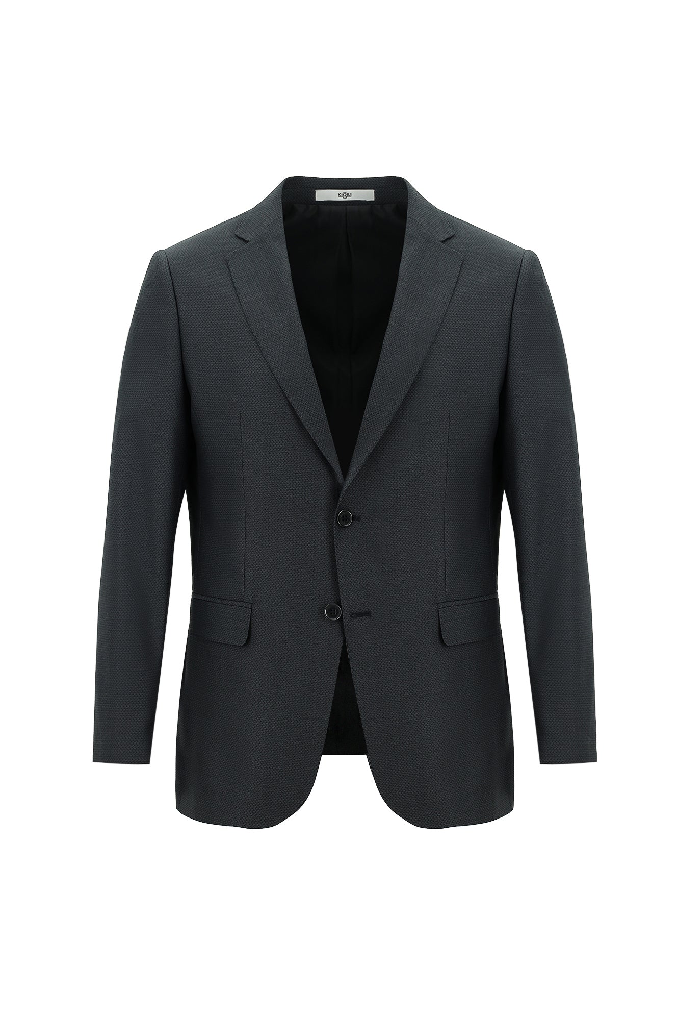 Orta Füme 6 Drop Regular Fit Standart Kesim Desenli Takım Elbise - Image 2