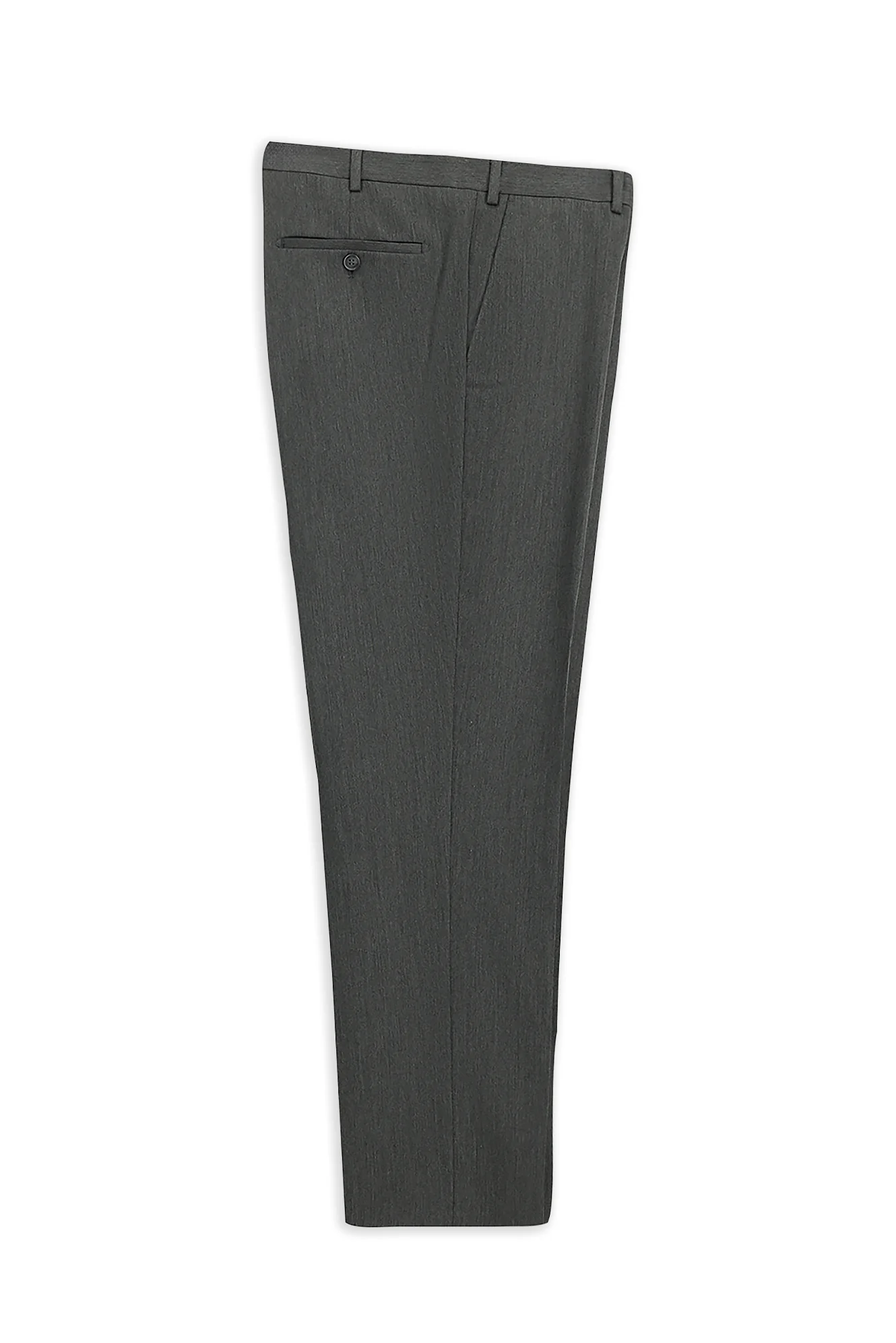 Orta Füme 7 Drop Slim Fit Dar Kesim Klasik Kumaş Pantolon - Image 6