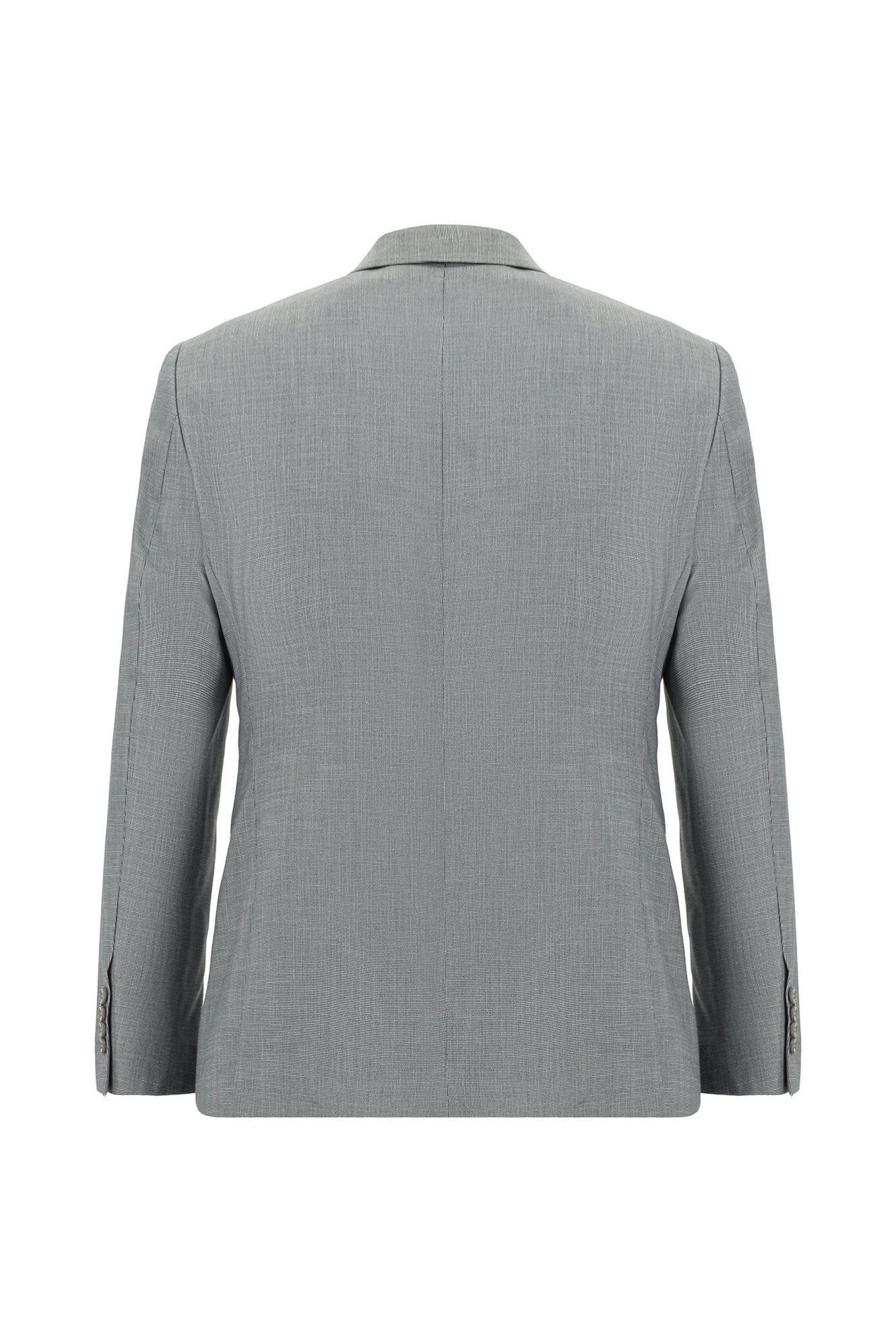 Orta Füme 6 Drop Regular Fit Standart Kesim Desenli Takım Elbise - Image 3