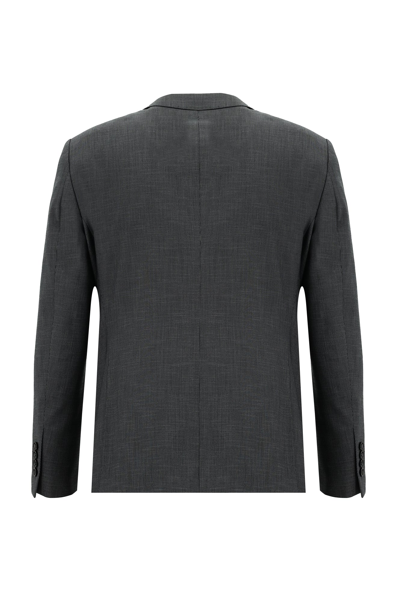 Orta Füme 6 Drop Regular Fit Standart Kesim Desenli Takım Elbise - Image 3