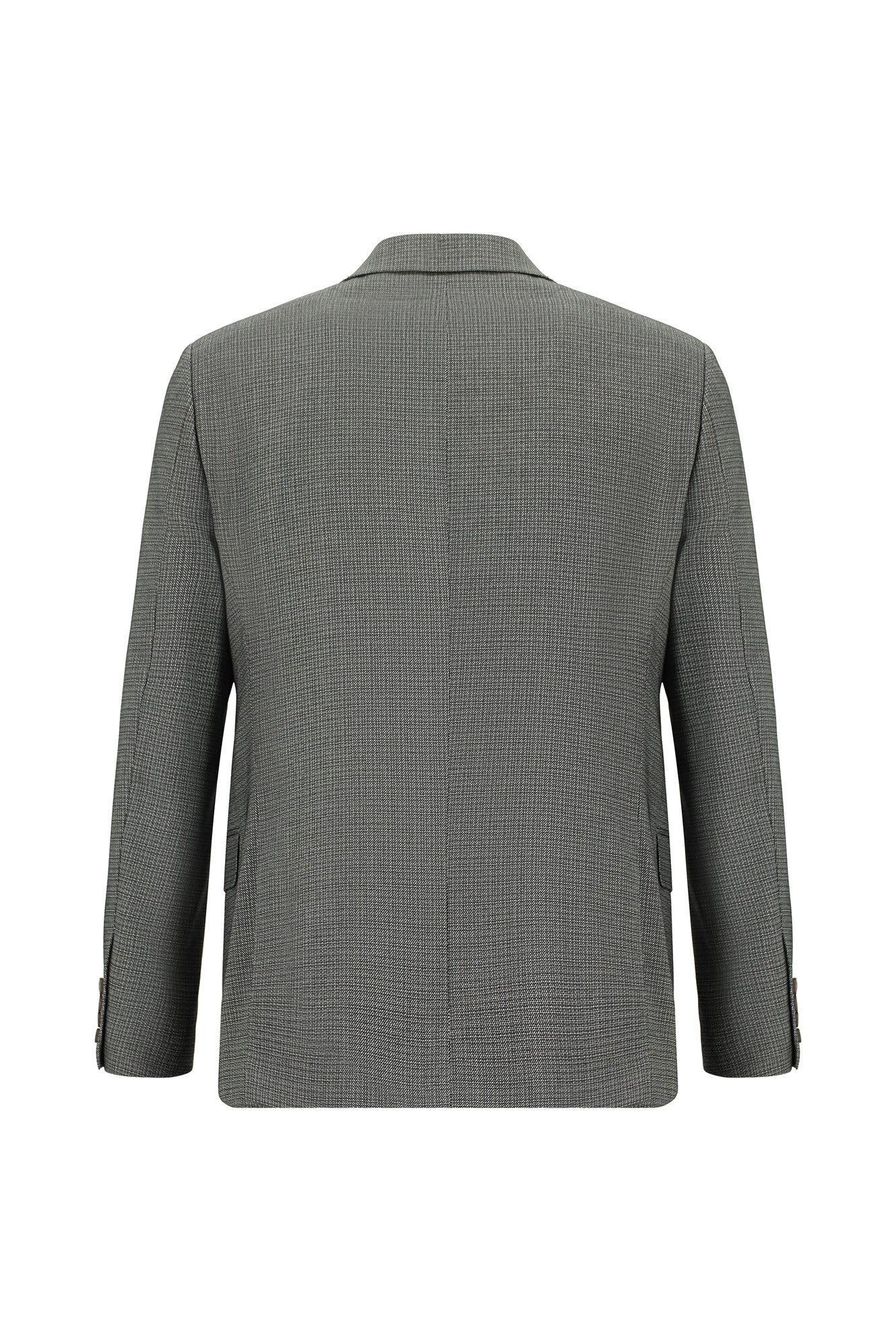 Orta Füme 6 Drop Regular Fit Standart Kesim Desenli Takım Elbise - Image 3