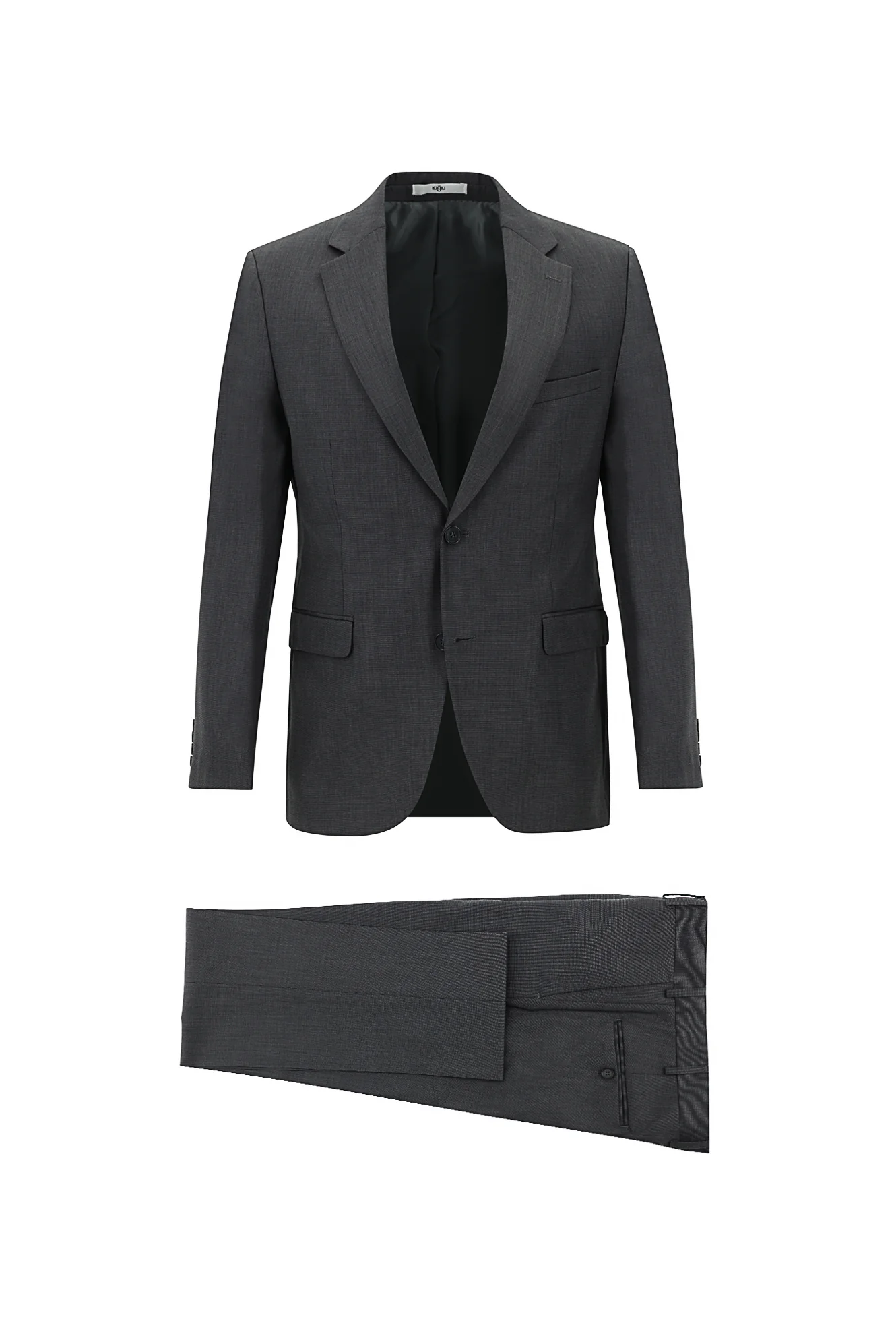 Orta Füme 6 Drop Regular Fit Standart Kesim Takım Elbise