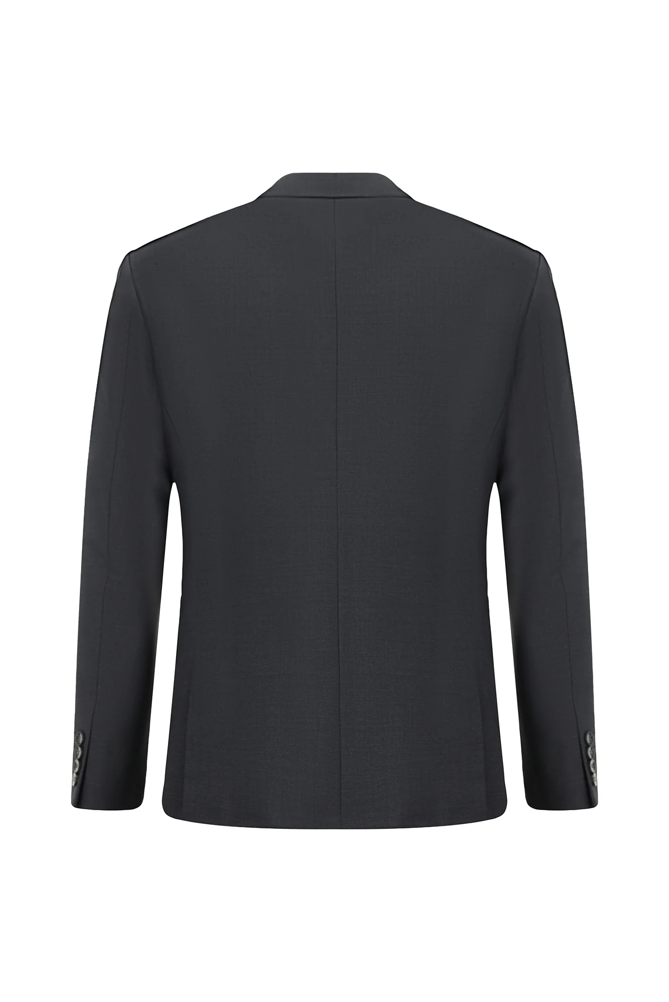 Orta Füme 6 Drop Regular Fit Standart Kesim Mono Yaka Yünlü Takım Elbise - Image 3
