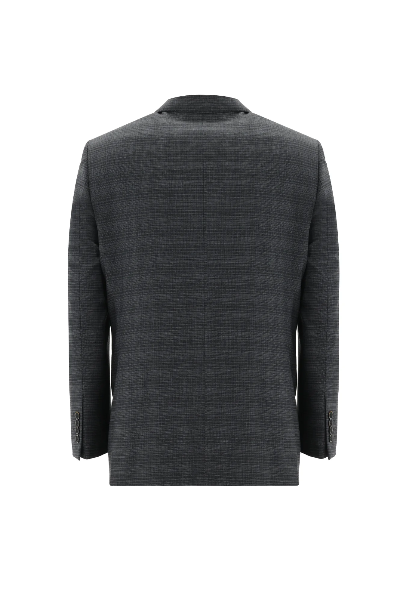 Orta Füme 4 Drop Relaxed Fit Rahat Kesim Ekose Takım Elbise - Image 3