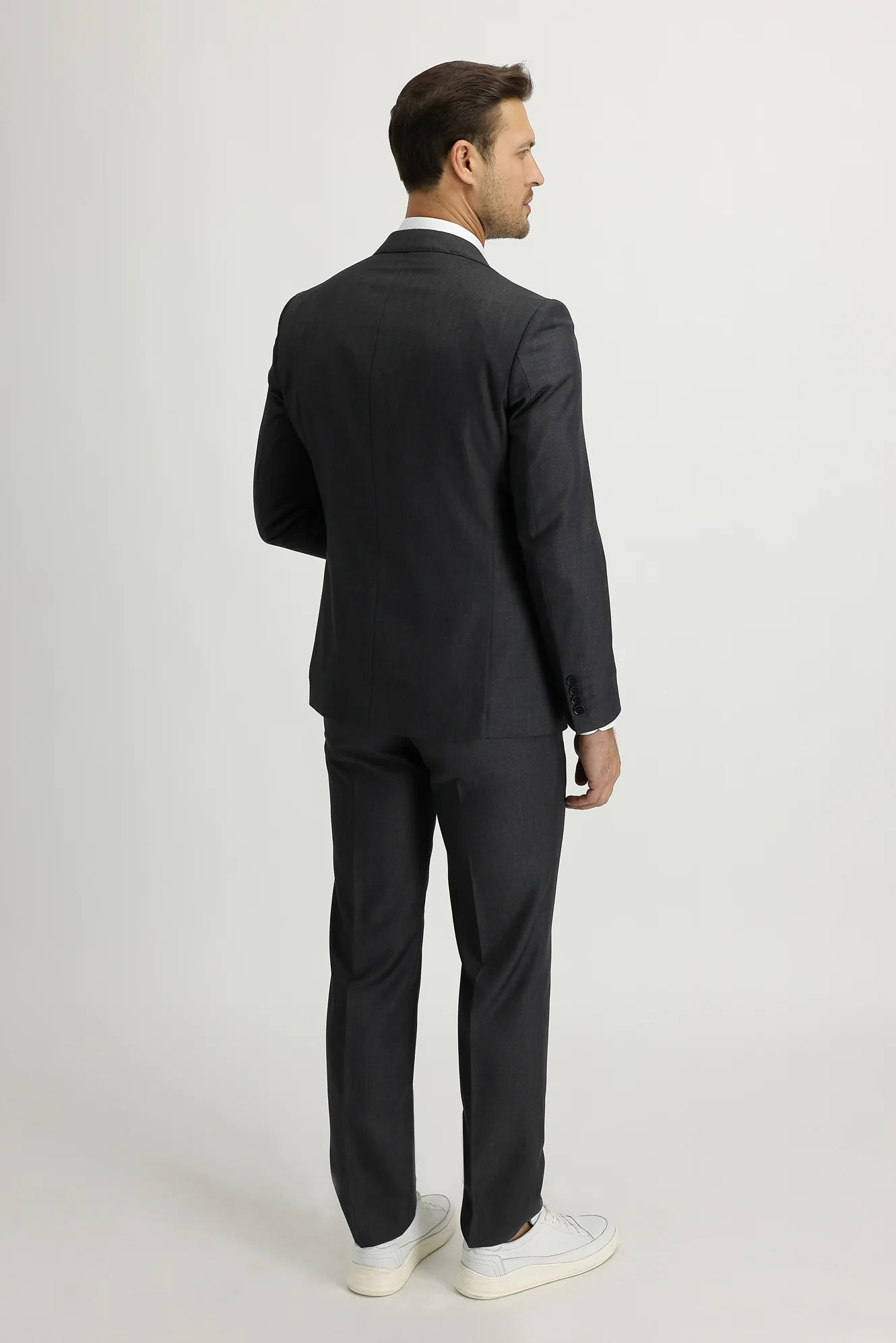 Orta Füme 4 Drop Relaxed Fit Rahat Kesim Takım Elbise - Image 5