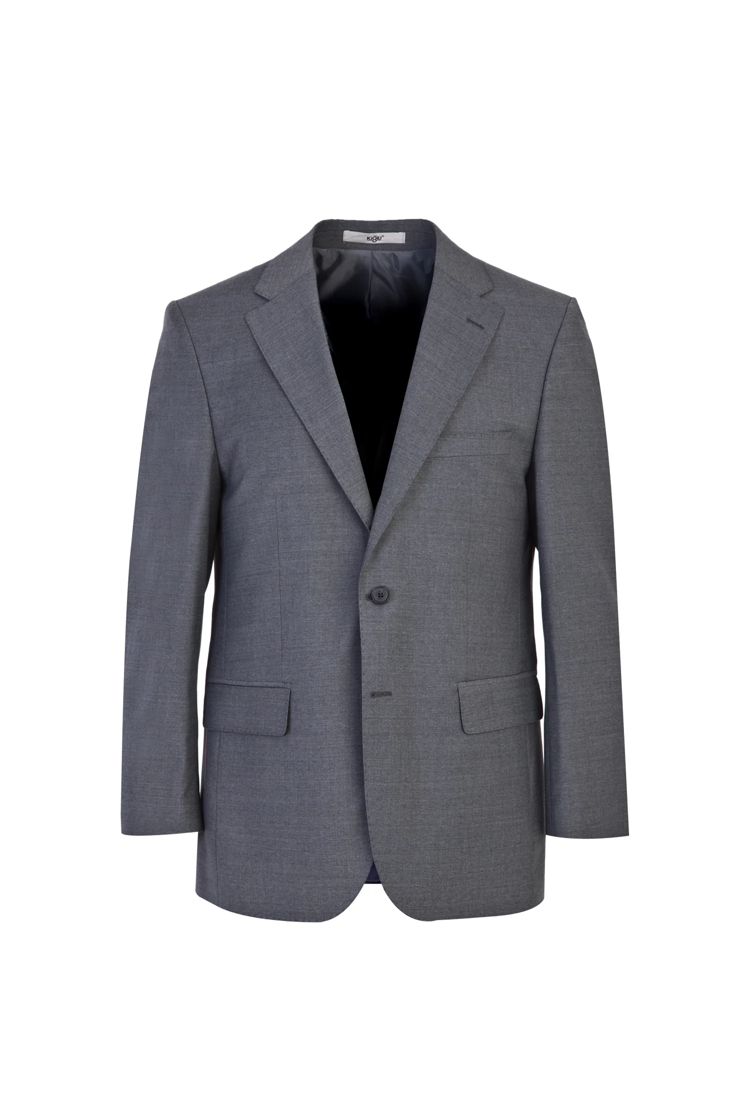Orta Füme 4 Drop Relaxed Fit Rahat Kesim Yünlü Takım Elbise - Image 2
