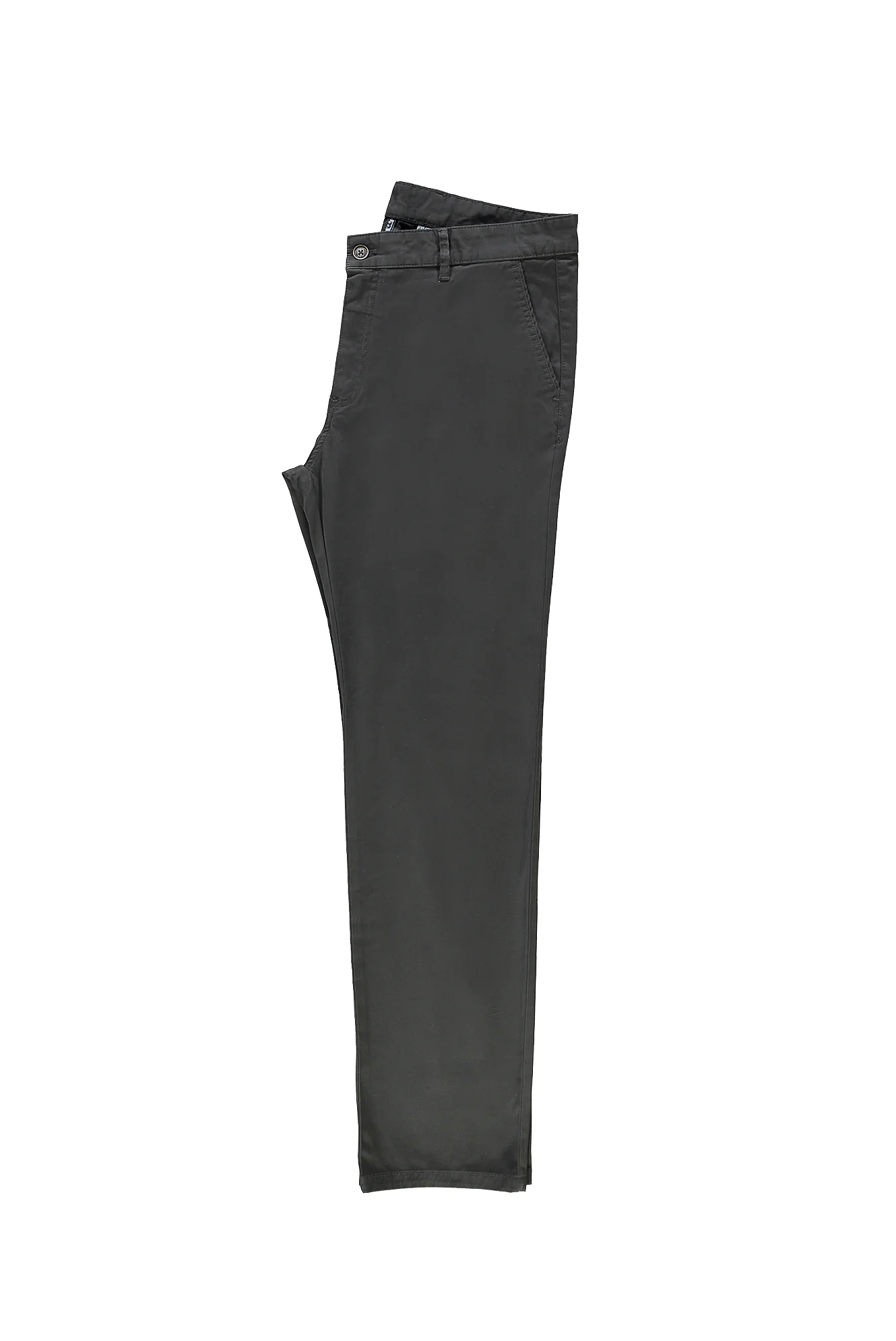 Orta Füme Relaxed Fit Rahat Kesim Likralı Kanvas / Chino Pantolon