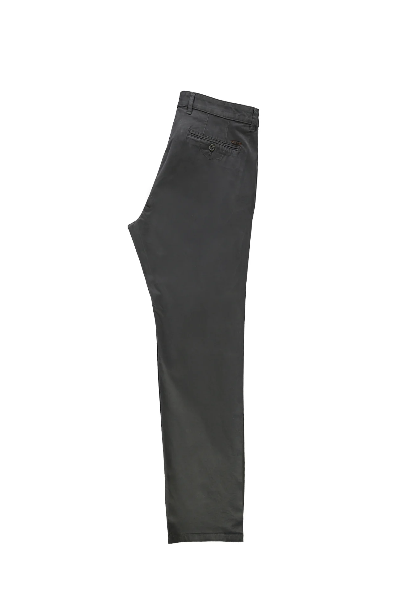 Orta Füme Relaxed Fit Rahat Kesim Likralı Kanvas / Chino Pantolon - Image 2