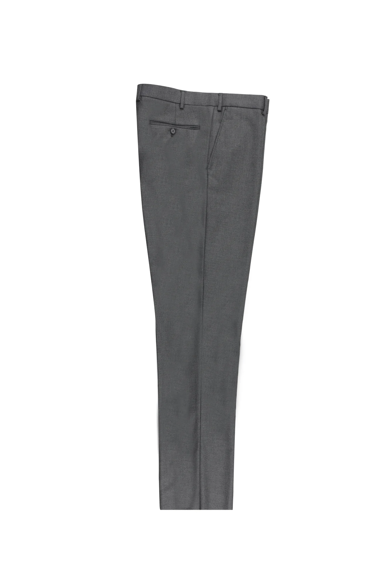 Orta Füme 4 Drop Relaxed Fit Rahat Kesim Likralı Klasik Kumaş Pantolon