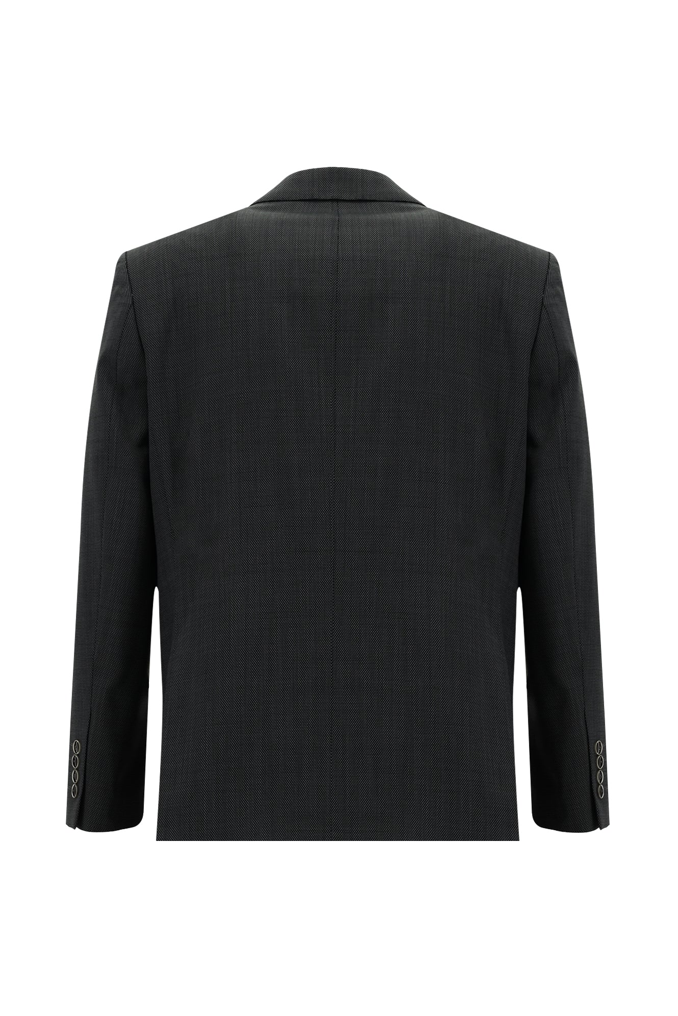 Orta Füme 4 Drop Relaxed Fit Rahat Kesim Yünlü Desenli Takım Elbise - Image 3