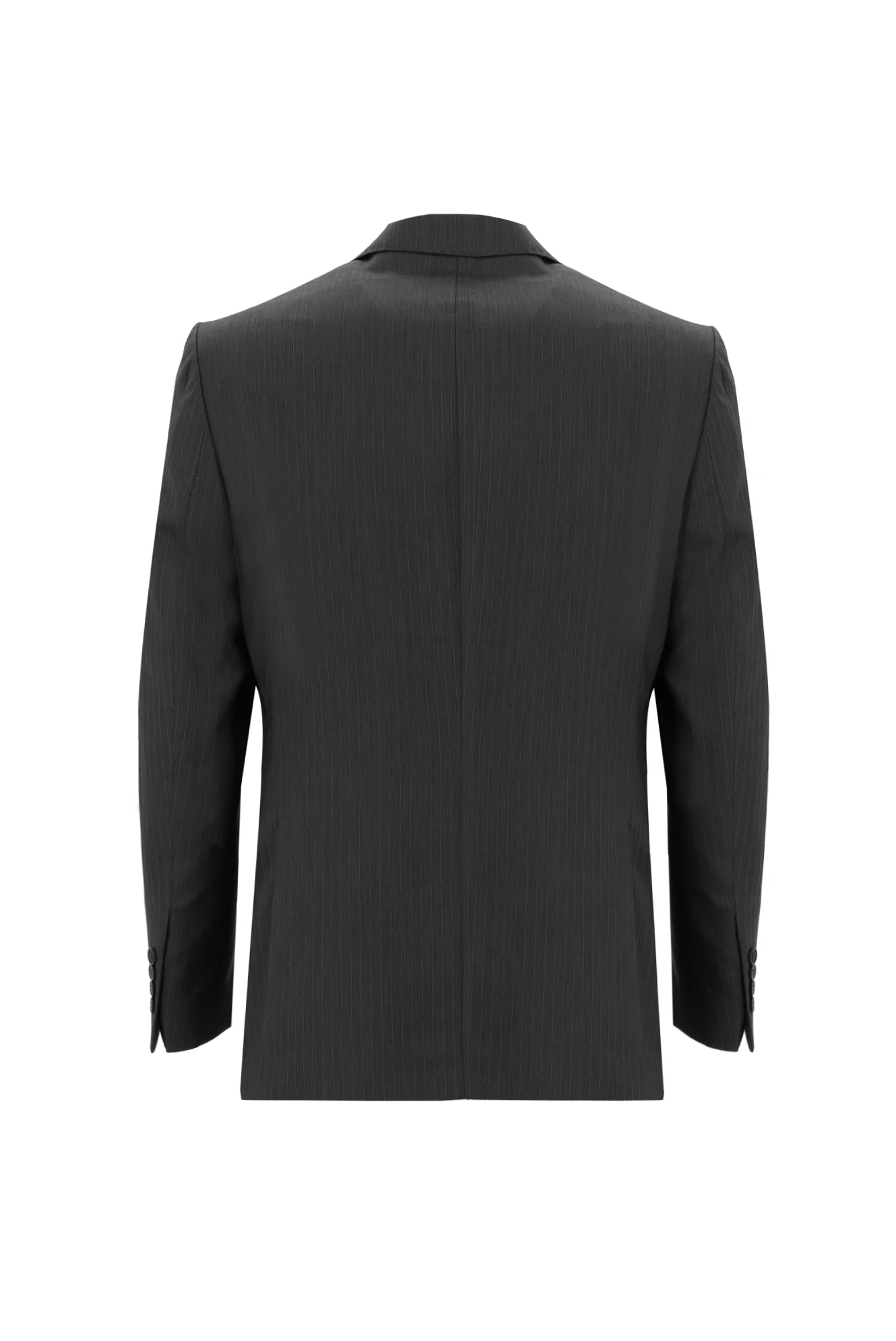 Orta Füme 7 Drop Slim Fit Dar Kesim Çizgili Takım Elbise - Image 3